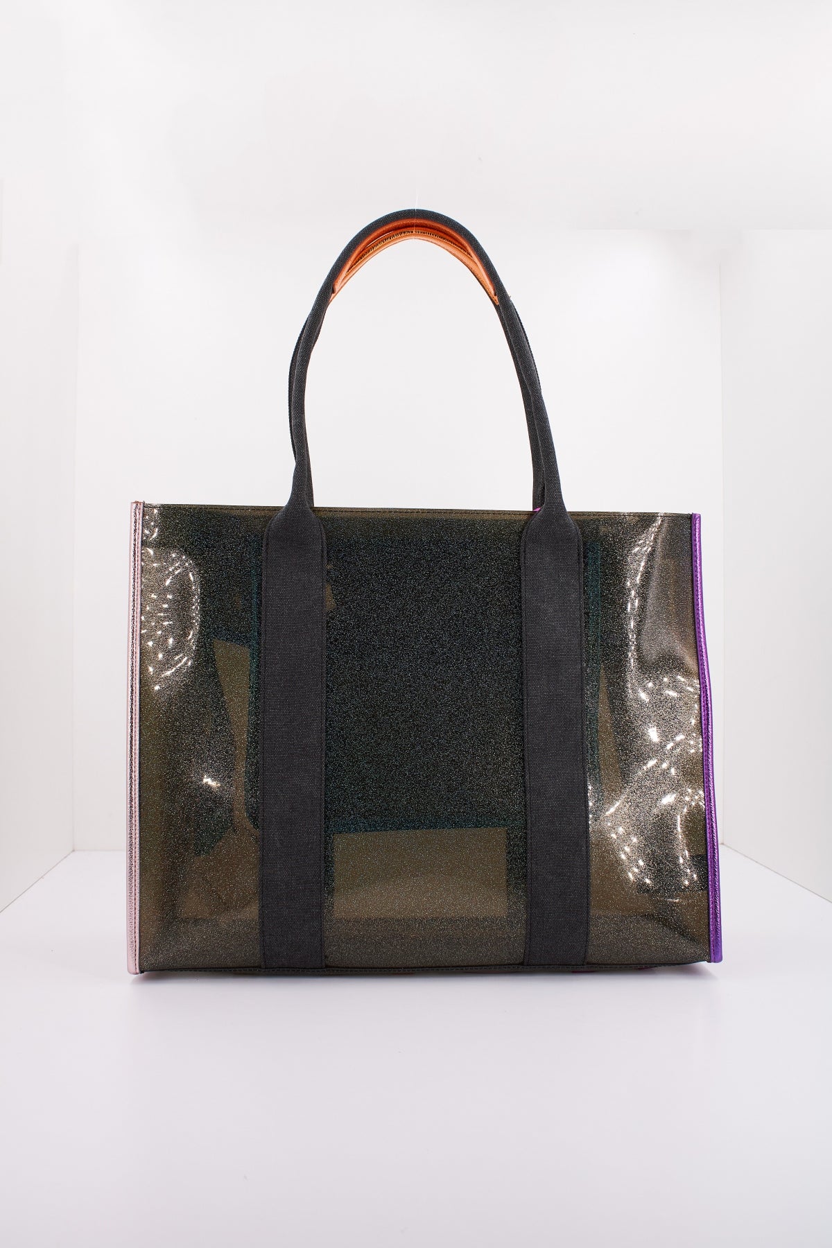 KURT GEIGER LONDON VINYL LG SOUTHBANK TOTE en color NEGRO  (3)