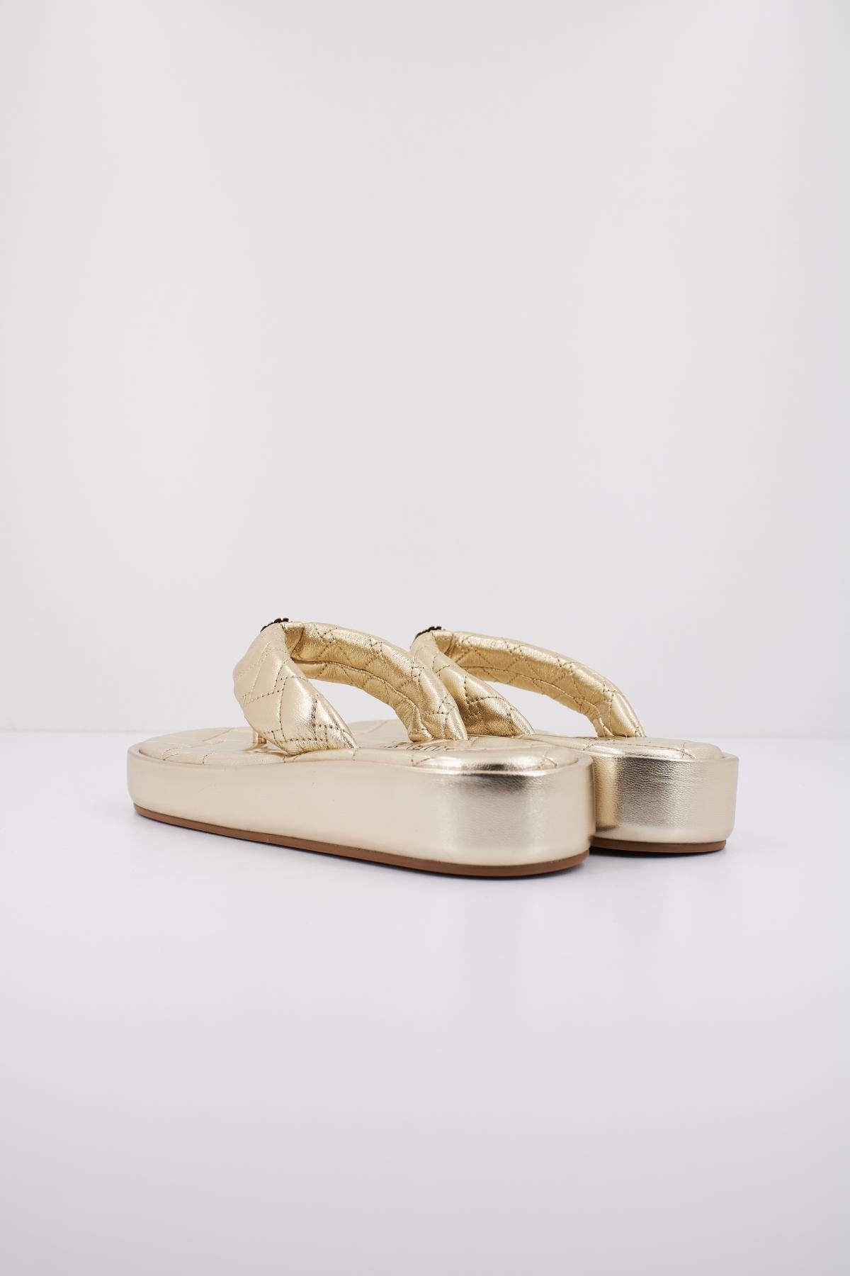 KURT GEIGER LONDON KENSINGTON PUFF FLIP FLOP en color ORO  (3)