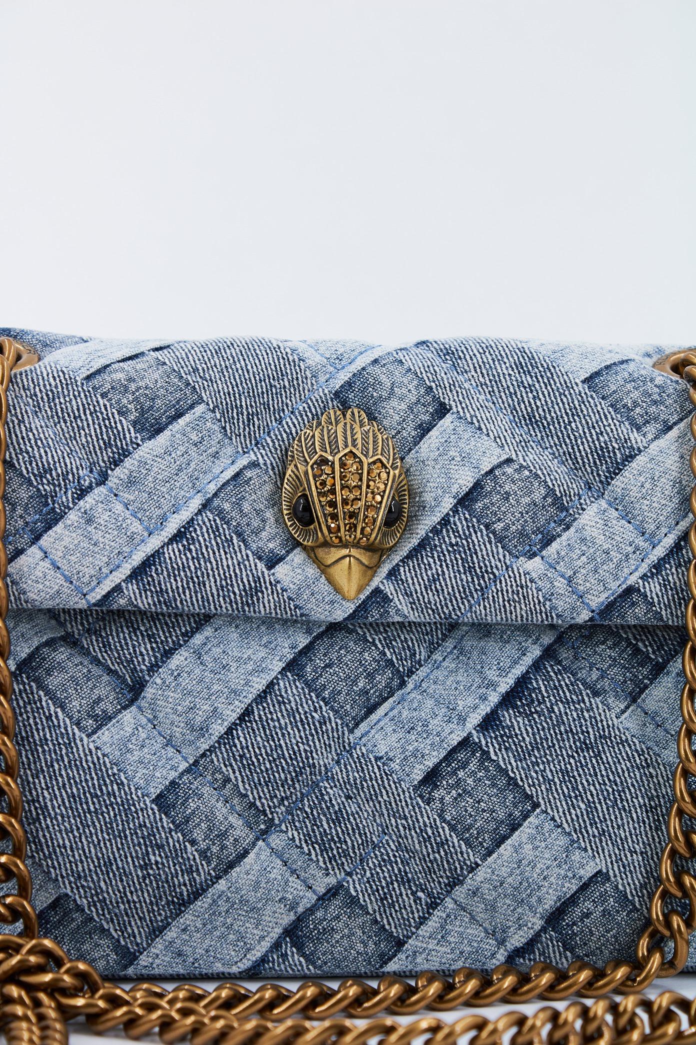 KURT GEIGER LONDON MINI KENSINGTON SOFT BA en color AZUL  (4)