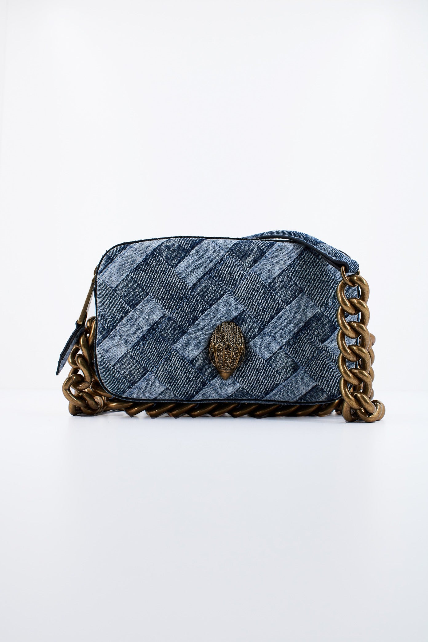 KURT GEIGER LONDON KENSINGTON SM CAMERA CH en color AZUL  (1)