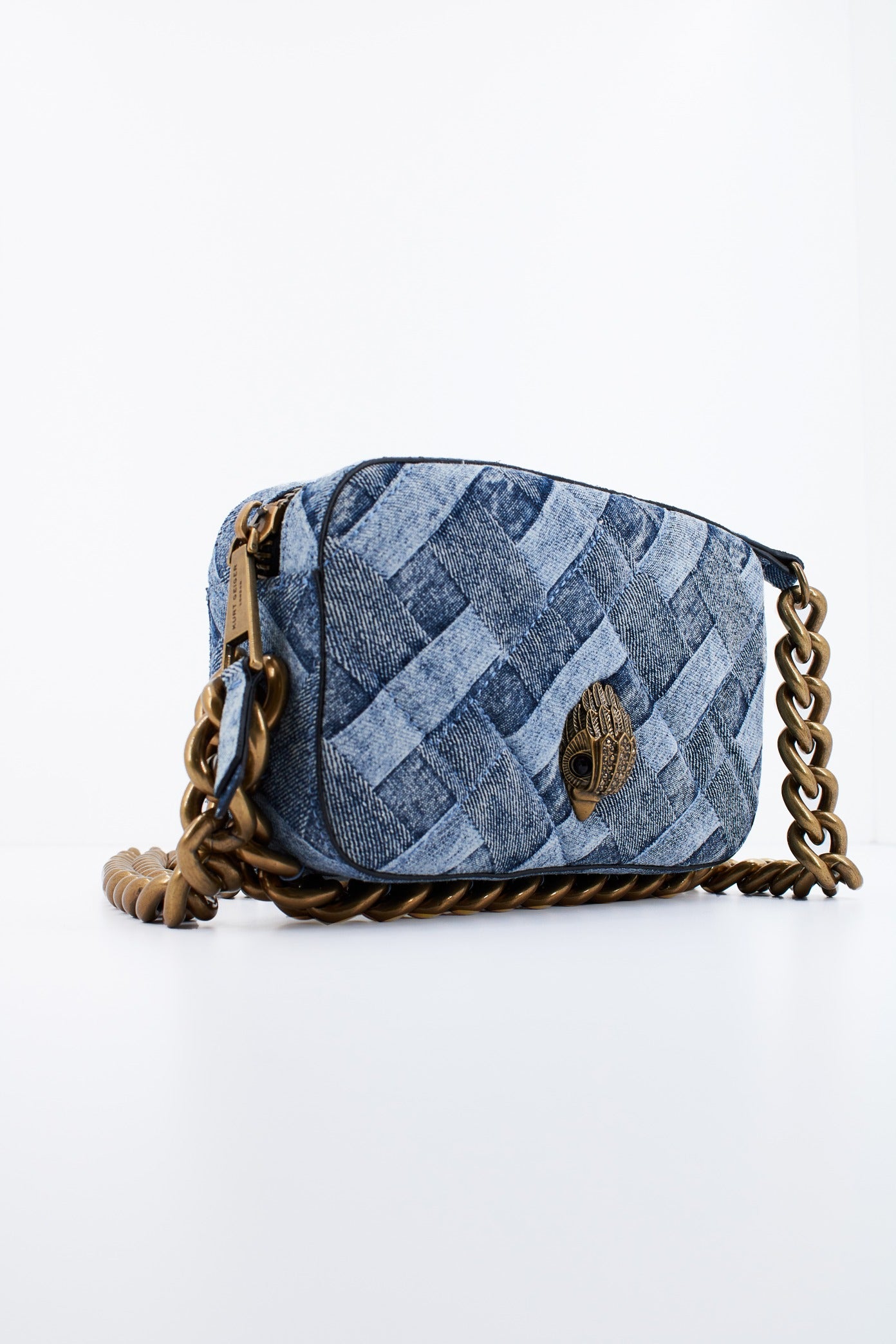 KURT GEIGER LONDON KENSINGTON SM CAMERA CH en color AZUL  (3)