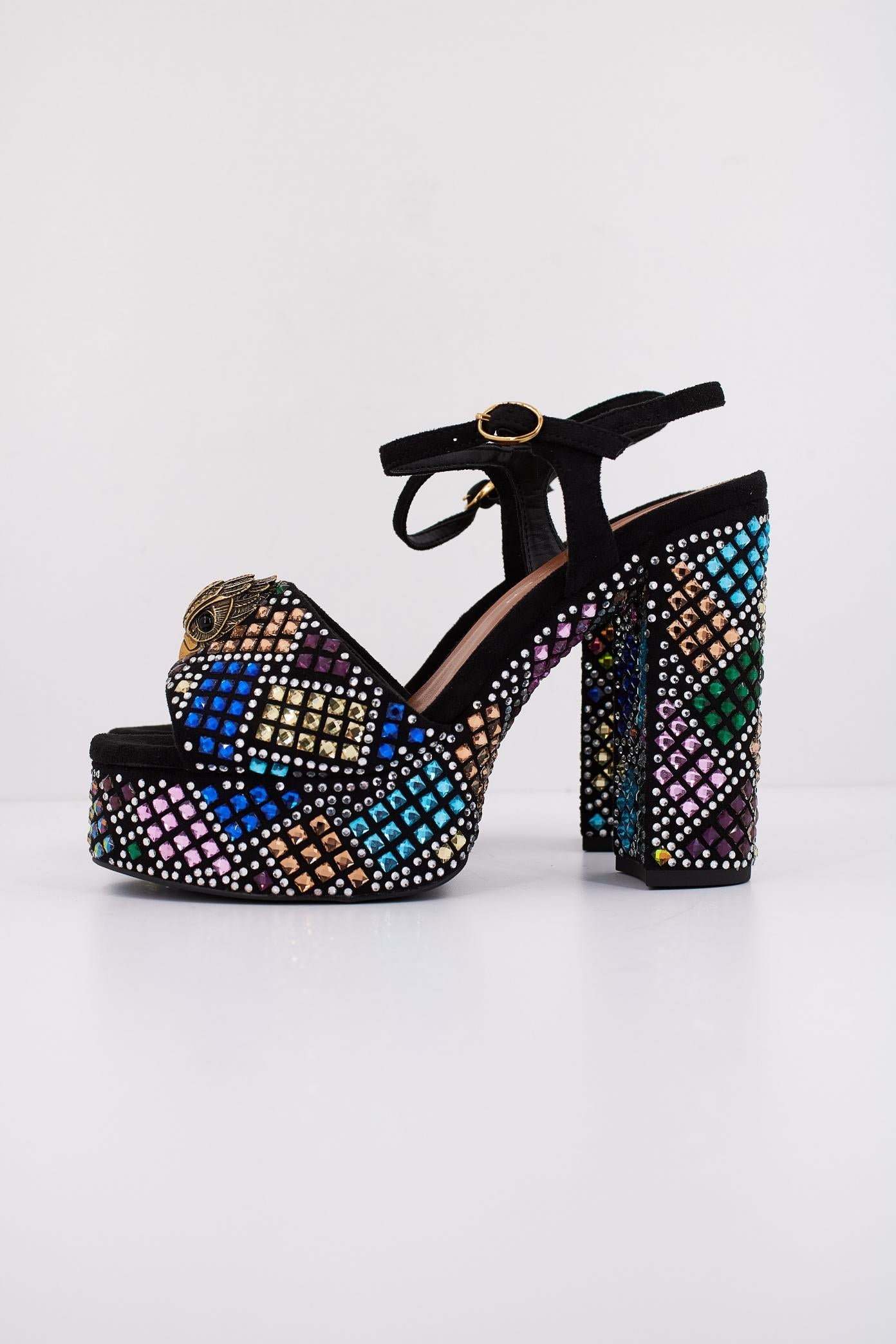 KURT GEIGER LONDON  KENSINGTON PLATFORM SDL en color NEGRO  (1)
