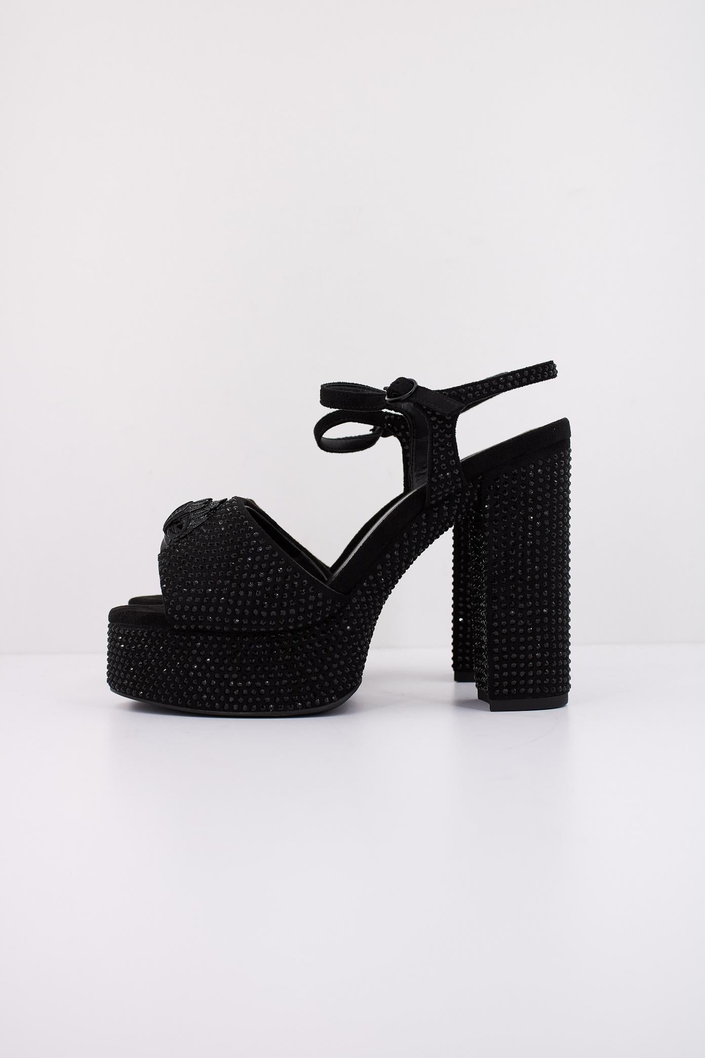 KURT GEIGER LONDON KENSINGTON PLATFORM SDL en color NEGRO  (1)