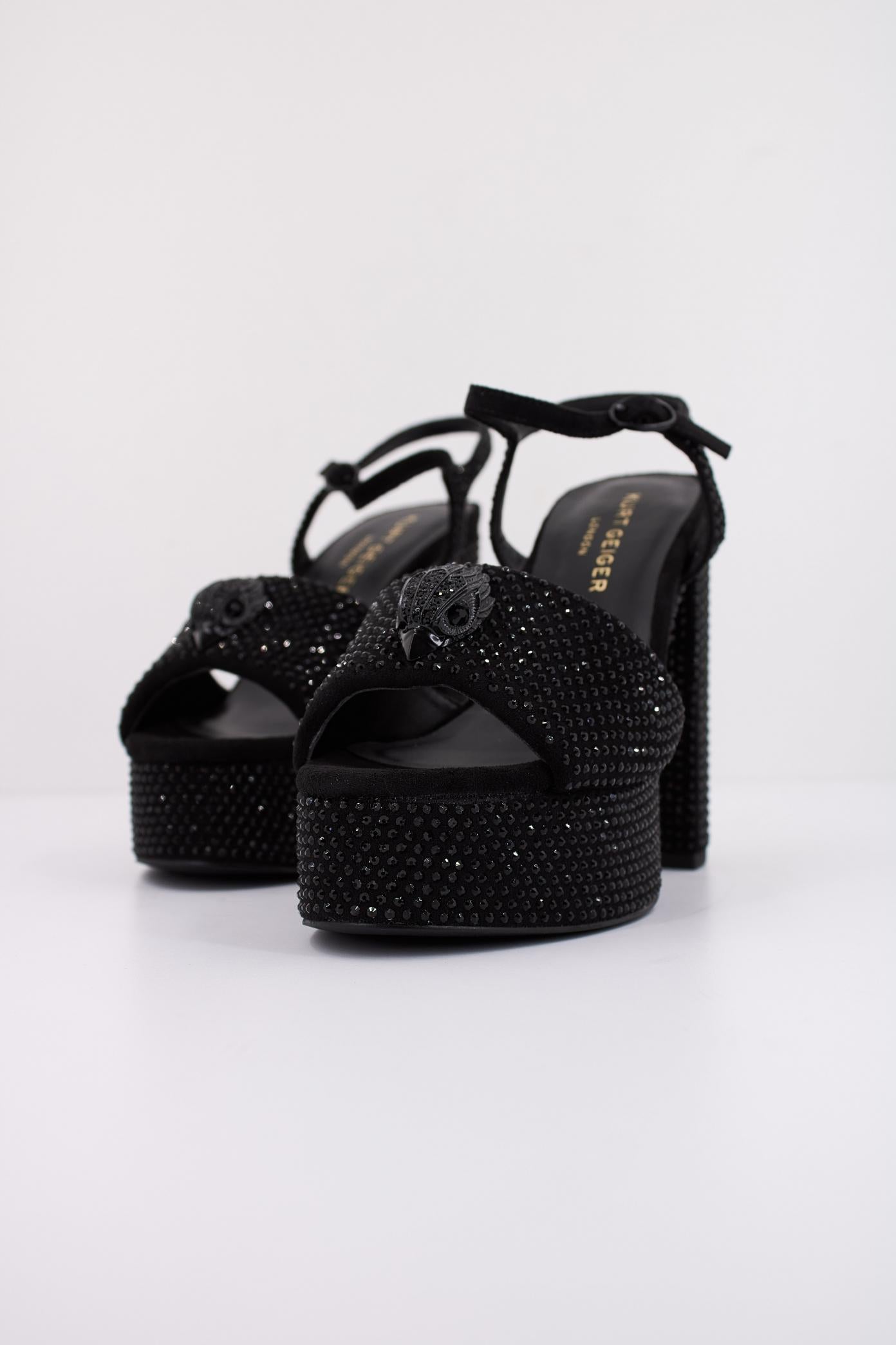 KURT GEIGER LONDON KENSINGTON PLATFORM SDL en color NEGRO  (2)