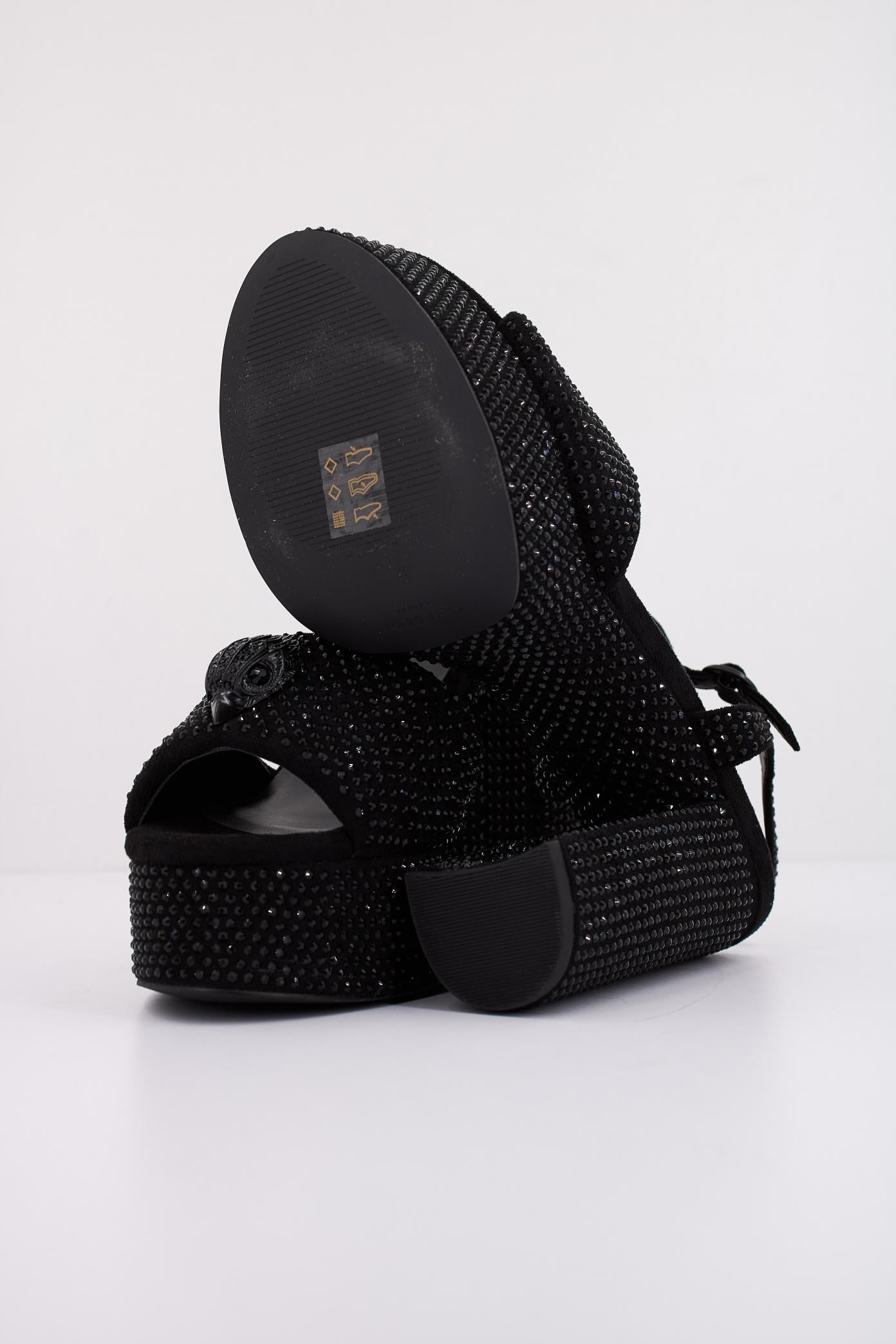 KURT GEIGER LONDON KENSINGTON PLATFORM SDL en color NEGRO  (5)