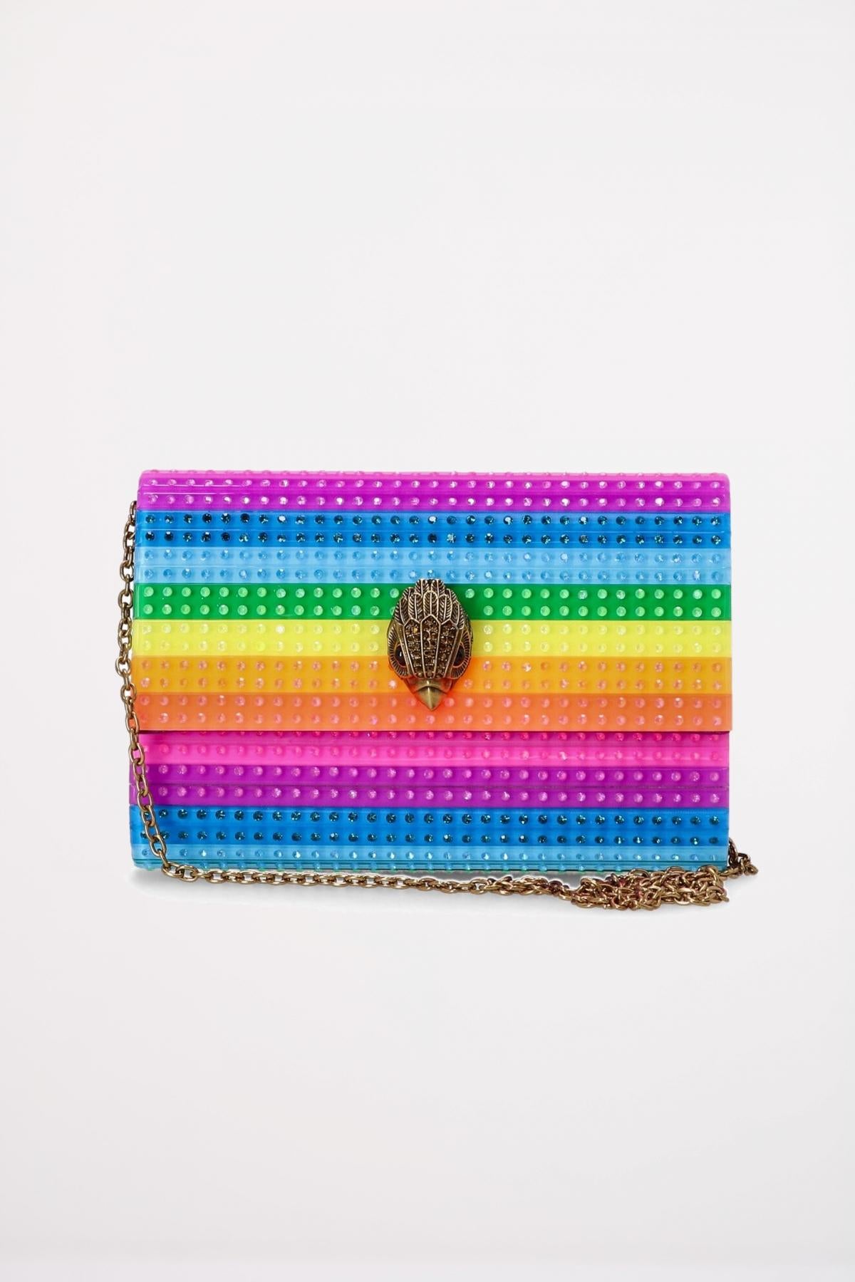 KURT GEIGER LONDON  PARTY EAGLE CLUTCH CR en color MULTICOLOR  (1)