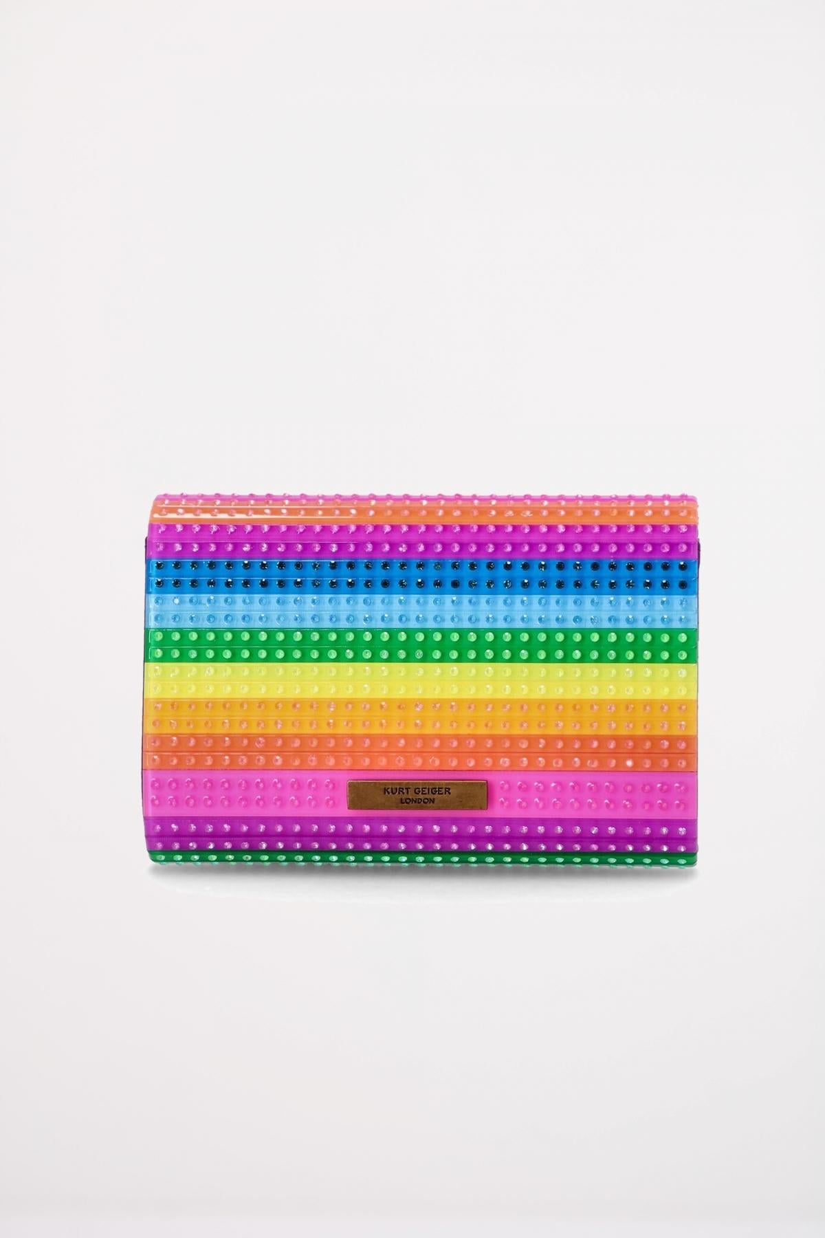 KURT GEIGER LONDON  PARTY EAGLE CLUTCH CR en color MULTICOLOR  (2)