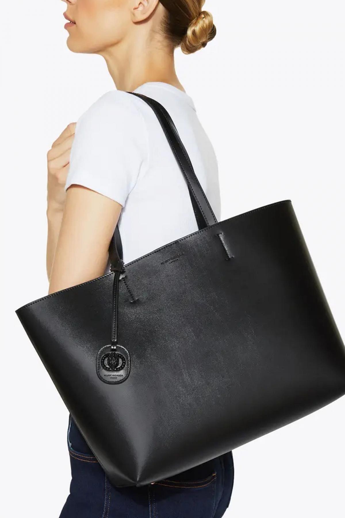 KURT GEIGER LONDON DRENCH CHELSEA SHOPPER BAG en color NEGRO  (4)