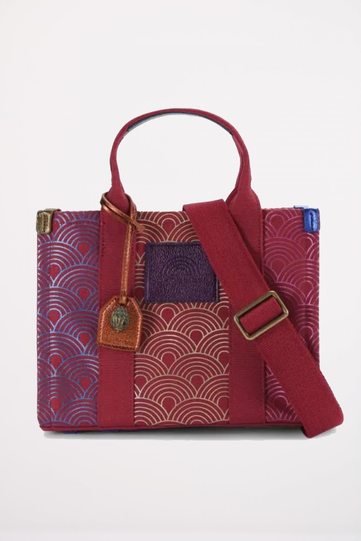 KURT GEIGER LONDON SMALL SOUTHBANK TOTE en color BURDEOS  (1)