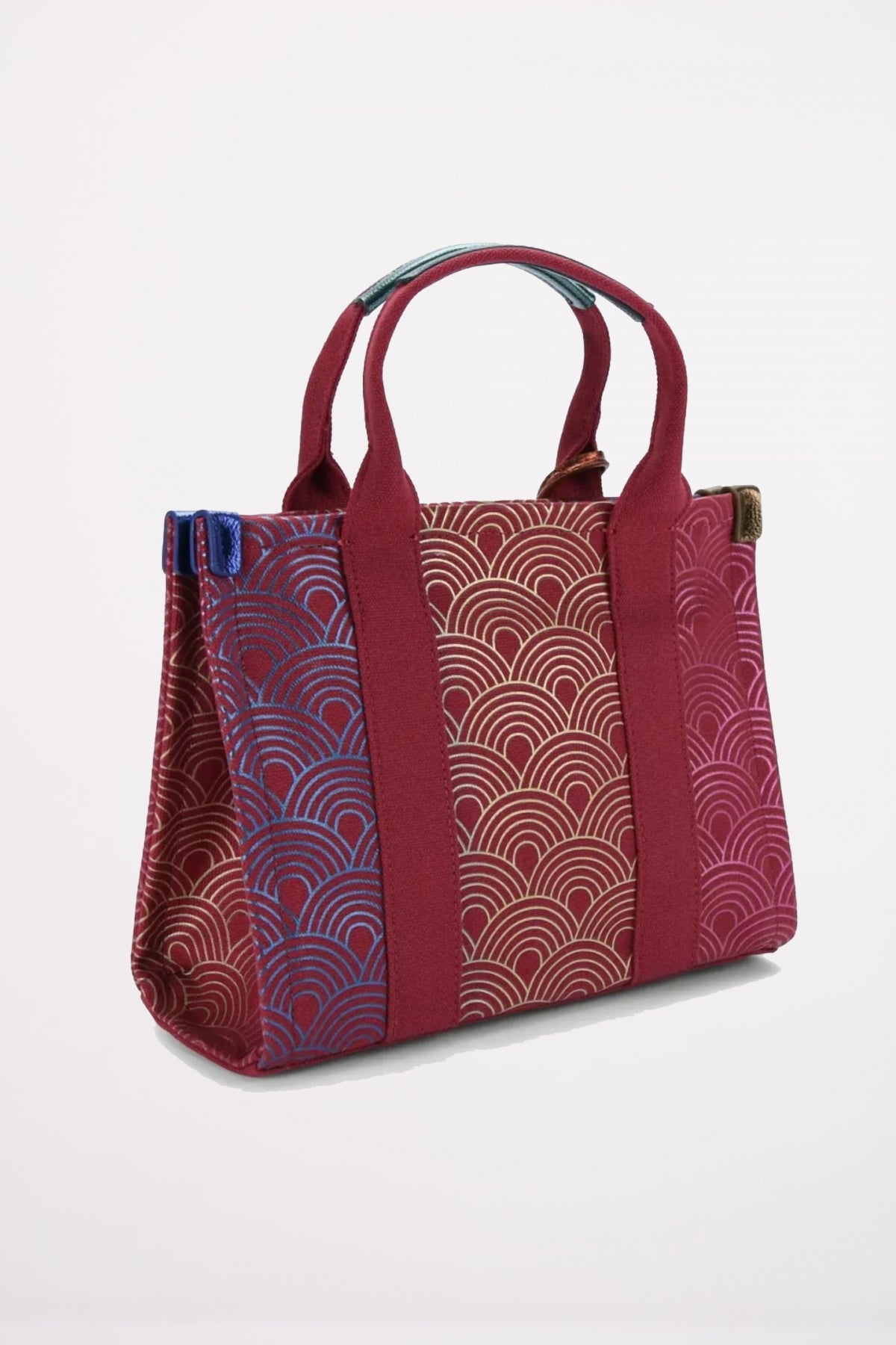 KURT GEIGER LONDON SMALL SOUTHBANK TOTE en color BURDEOS  (2)