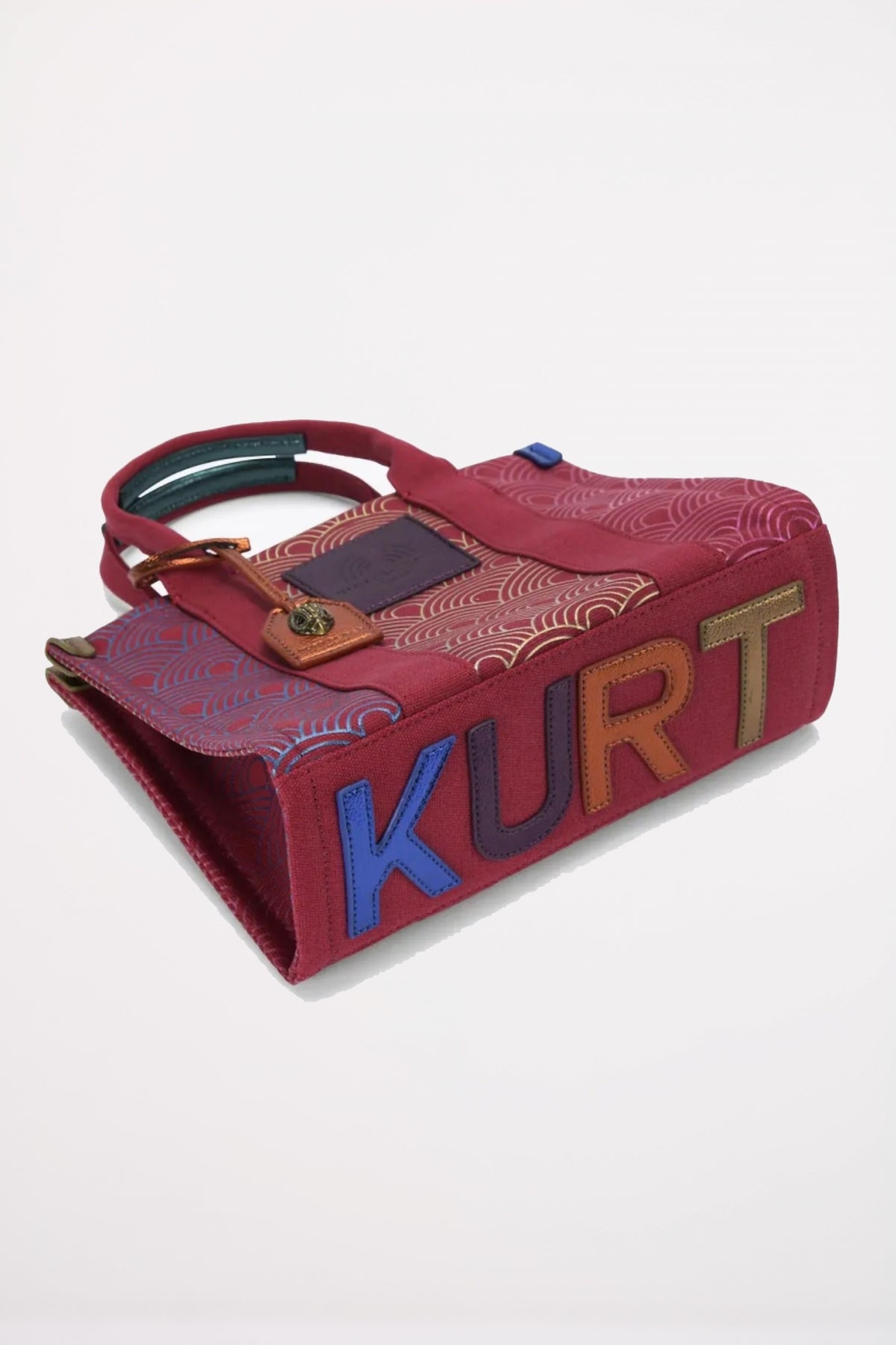 KURT GEIGER LONDON SMALL SOUTHBANK TOTE en color BURDEOS  (3)