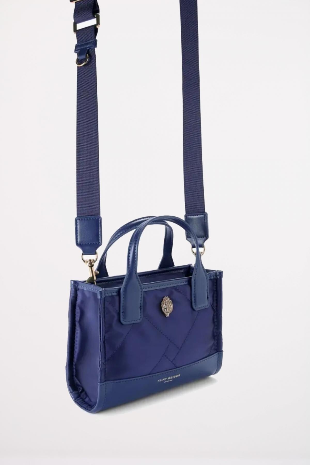 KURT GEIGER LONDON XS RECYCLED SQ SHOPPER en color AZUL  (3)