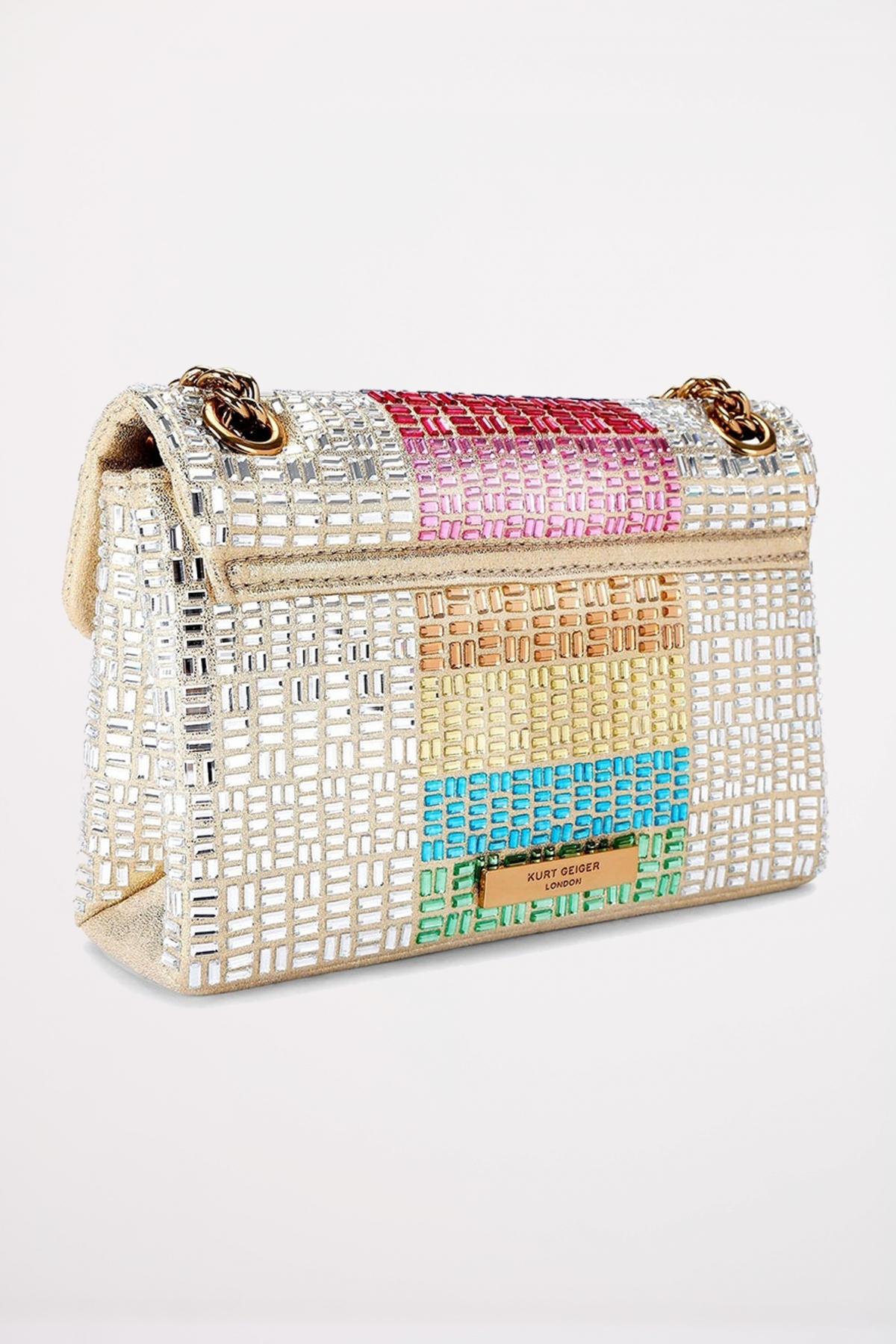 KURT GEIGER LONDON   MINI KENSINGTON CRYSTALS en color MULTICOLOR  (3)