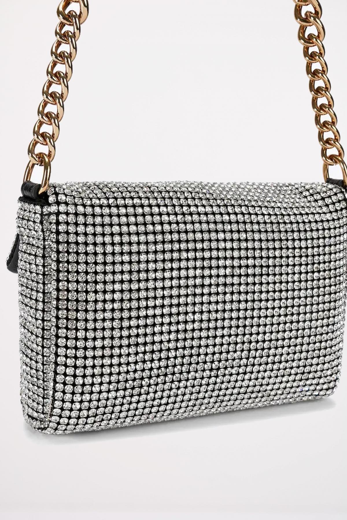 KURT GEIGER LONDON SM PARTY SHOUDLDER en color PLATA  (3)