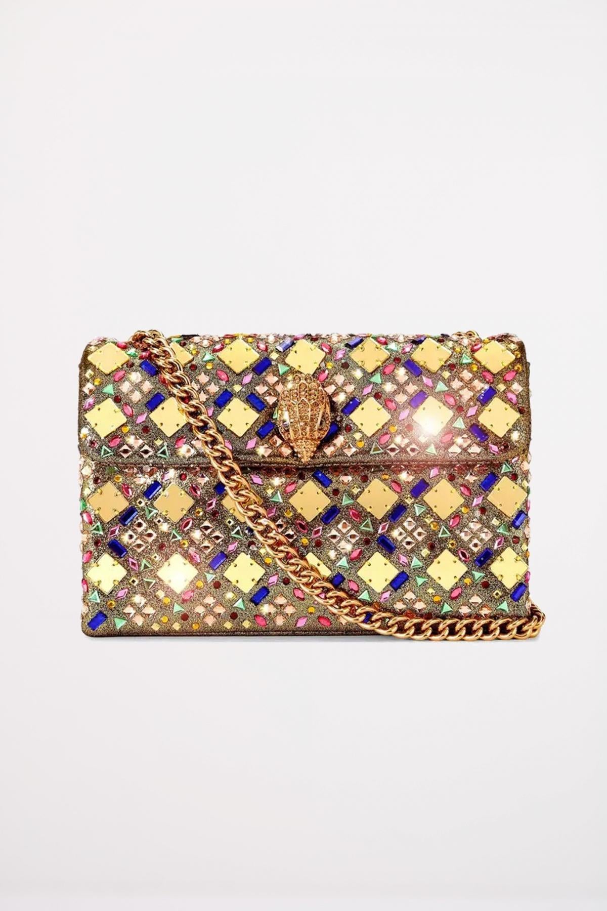 KURT GEIGER LONDON MD KENSINGTON BAG en color ORO  (1)