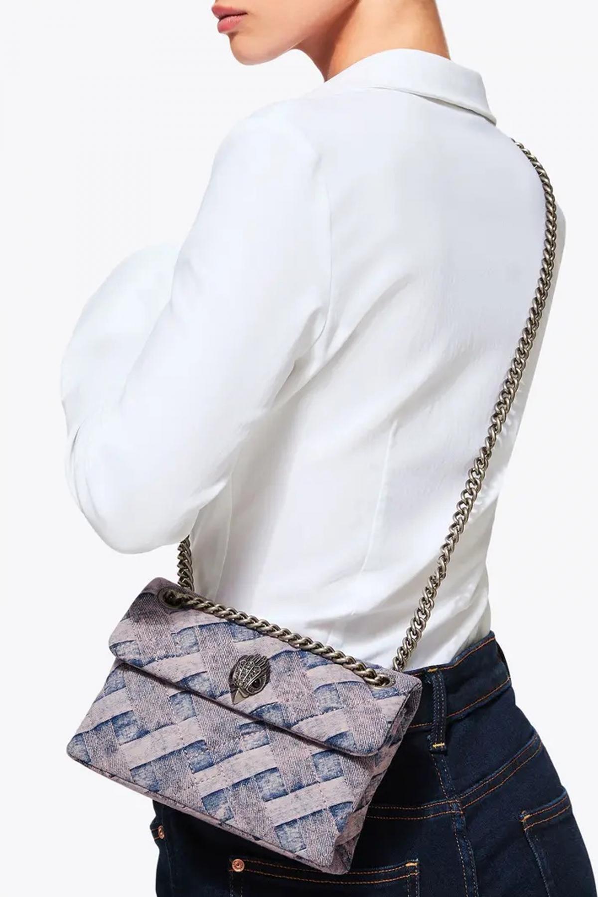 KURT GEIGER LONDON MINI KENSINGTON SOFT BAG en color ROSA  (4)