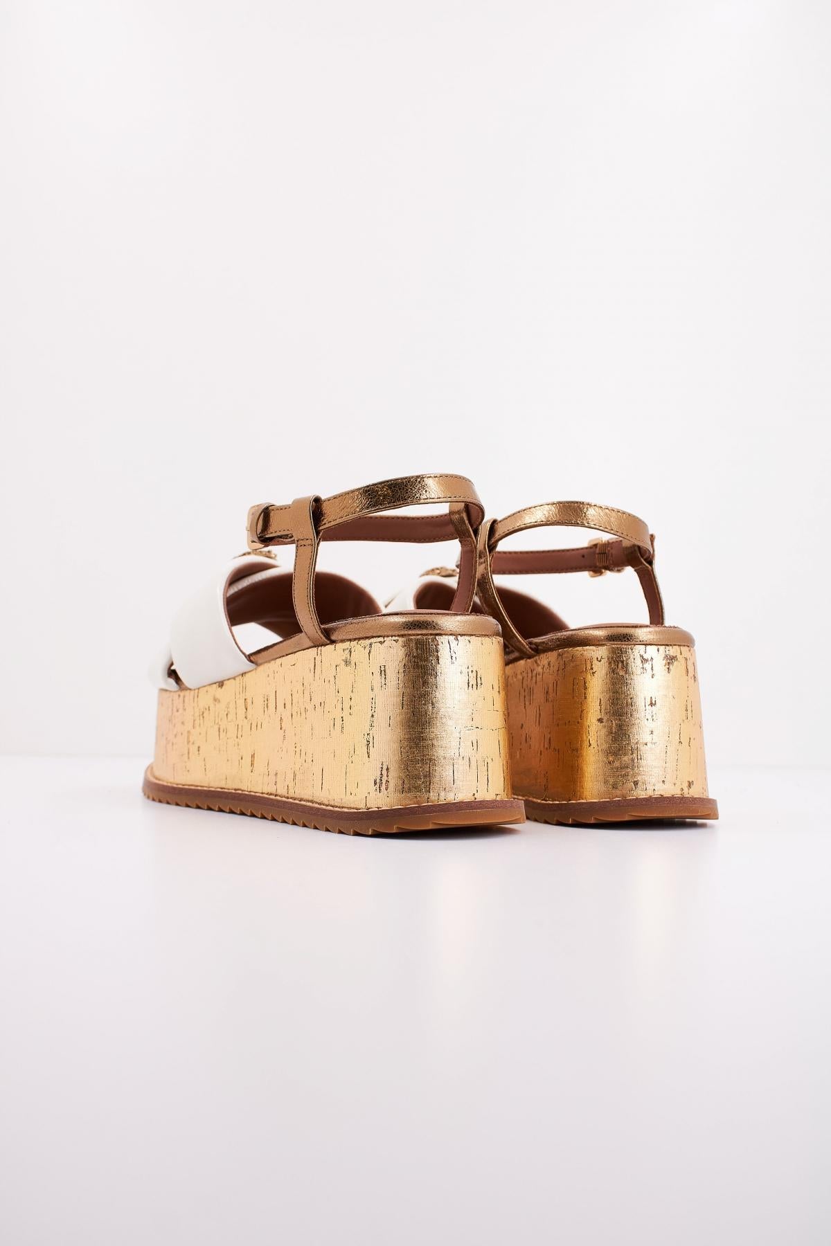 KURT GEIGER LONDON ORSON CROSS FLATFORM en color BLANCO  (4)