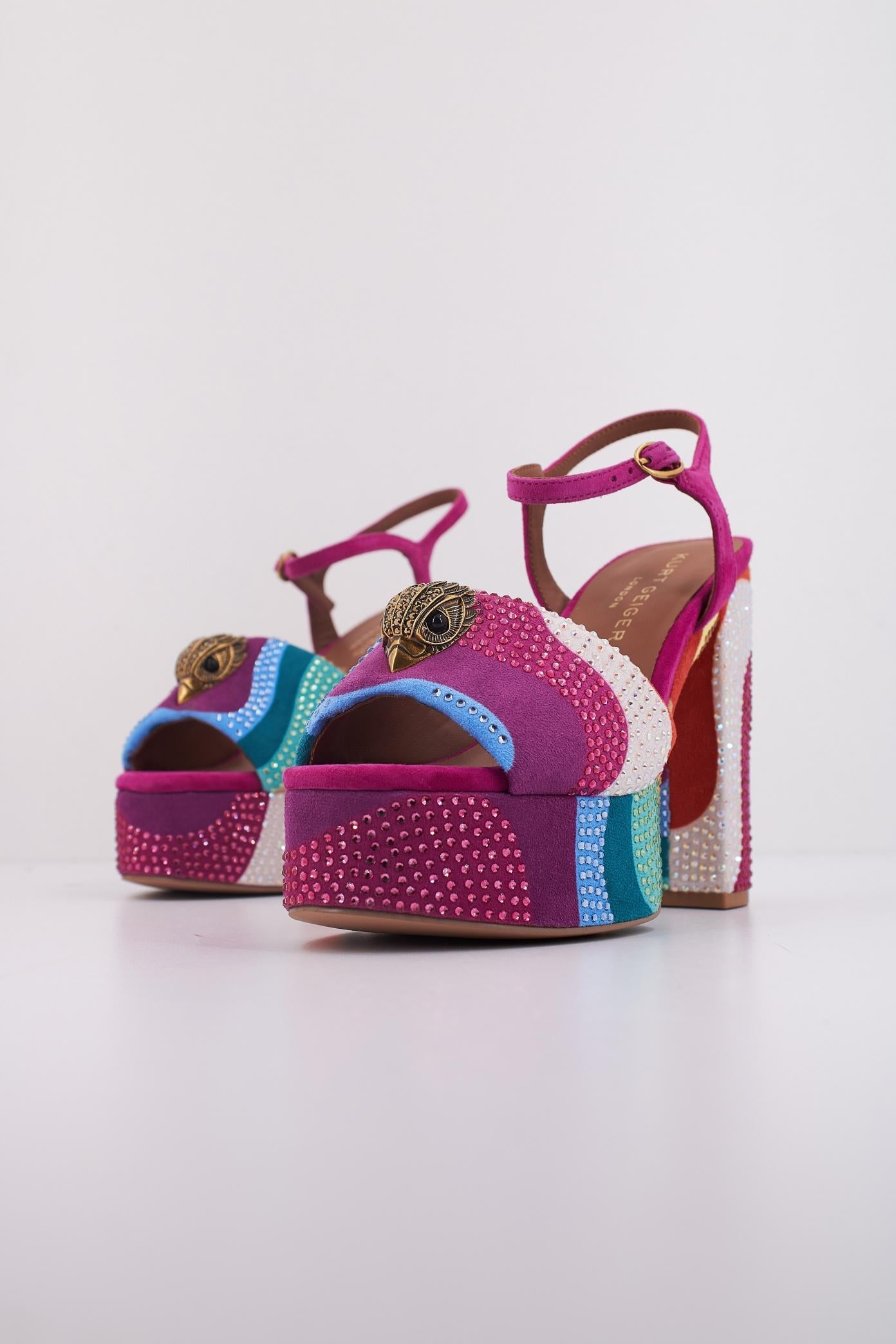 KURT GEIGER LONDON KENSINGTON PLATFORM SDL en color ROSA  (2)