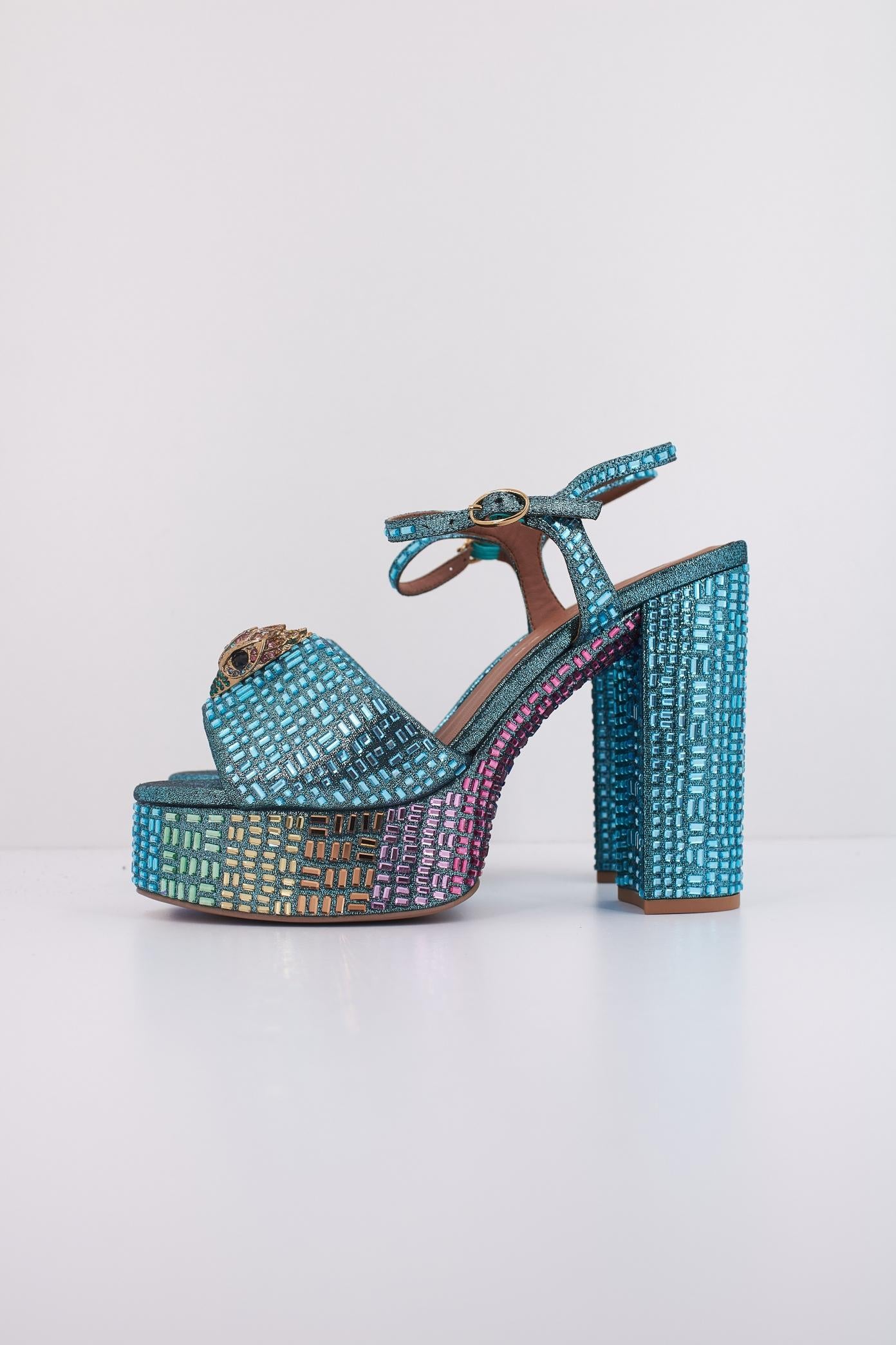 KURT GEIGER LONDON KENSINGTON PLATFORM SDL en color AZUL  (1)