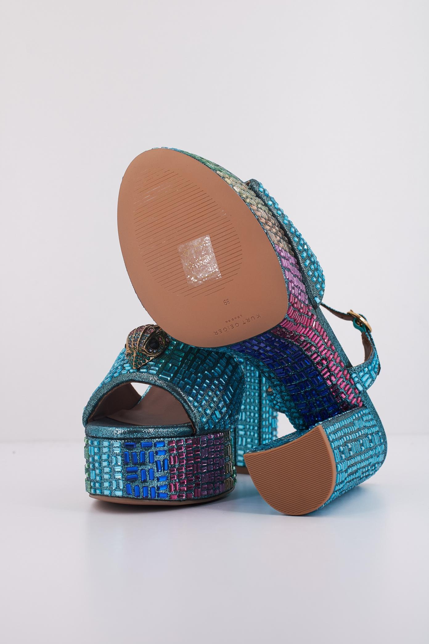 KURT GEIGER LONDON KENSINGTON PLATFORM SDL en color AZUL  (5)