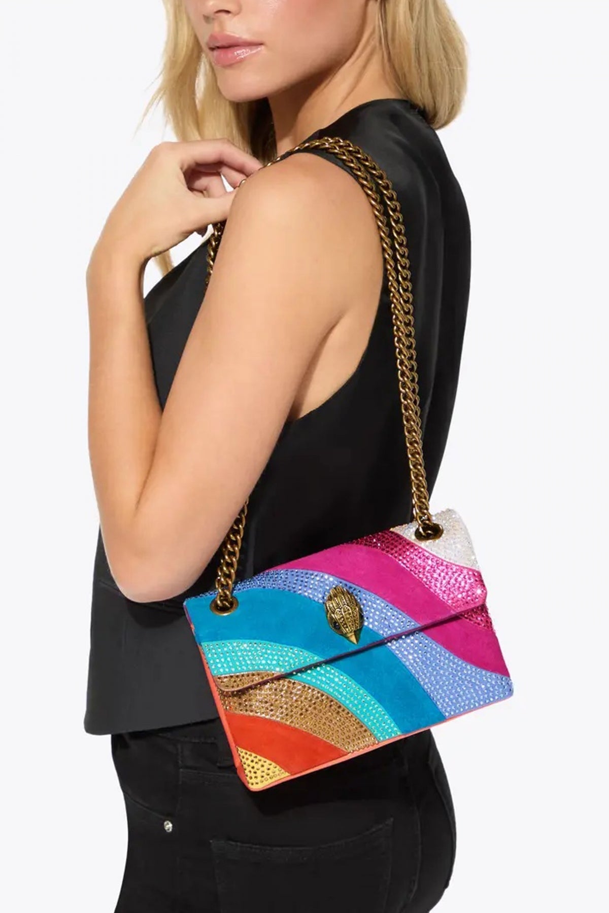 KURT GEIGER LONDON MINI KENSINGTON BAG en color MULTICOLOR  (4)