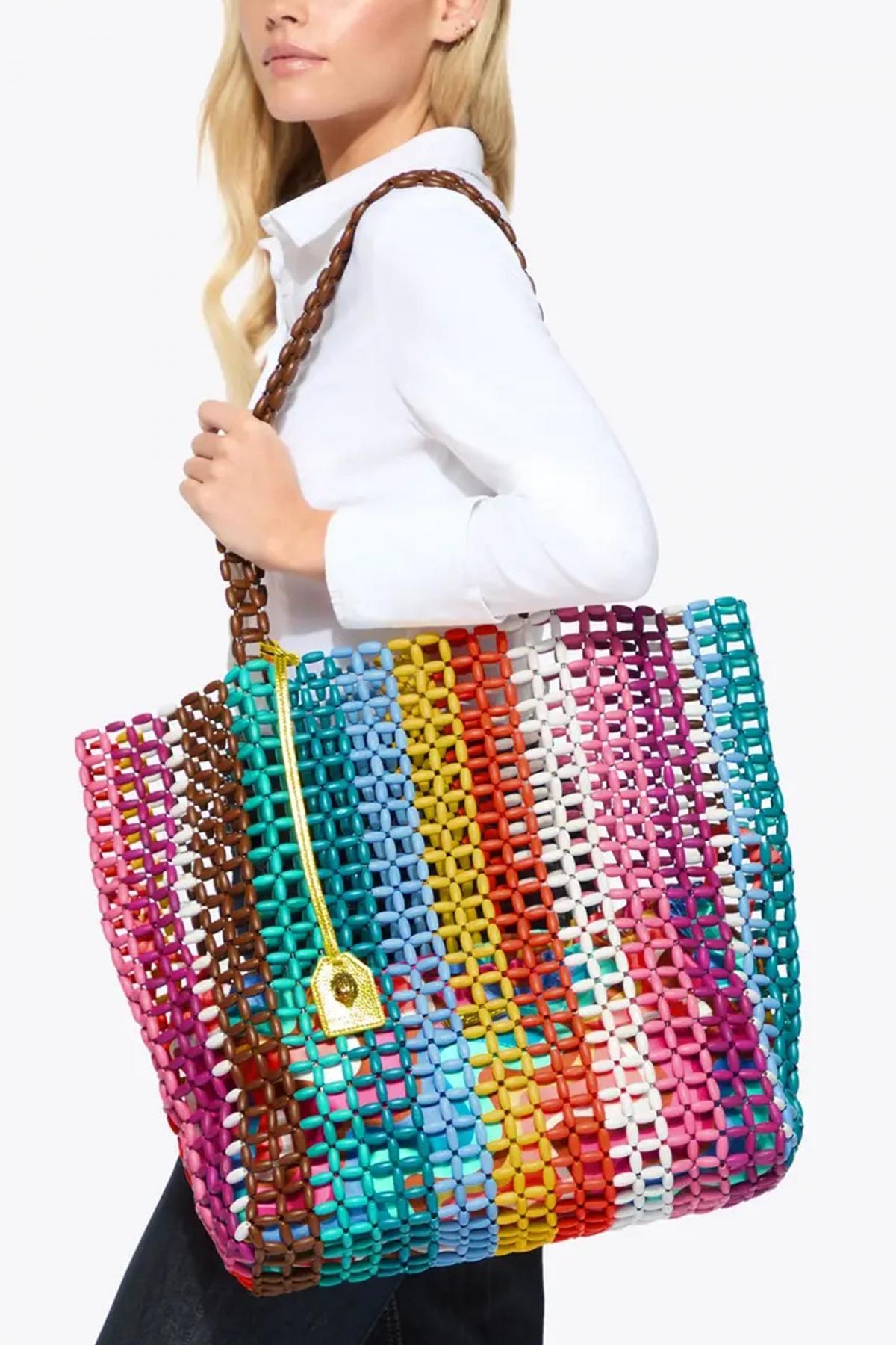 KURT GEIGER LONDON  BEADED KENSINGTON SHOPP en color MULTICOLOR  (2)