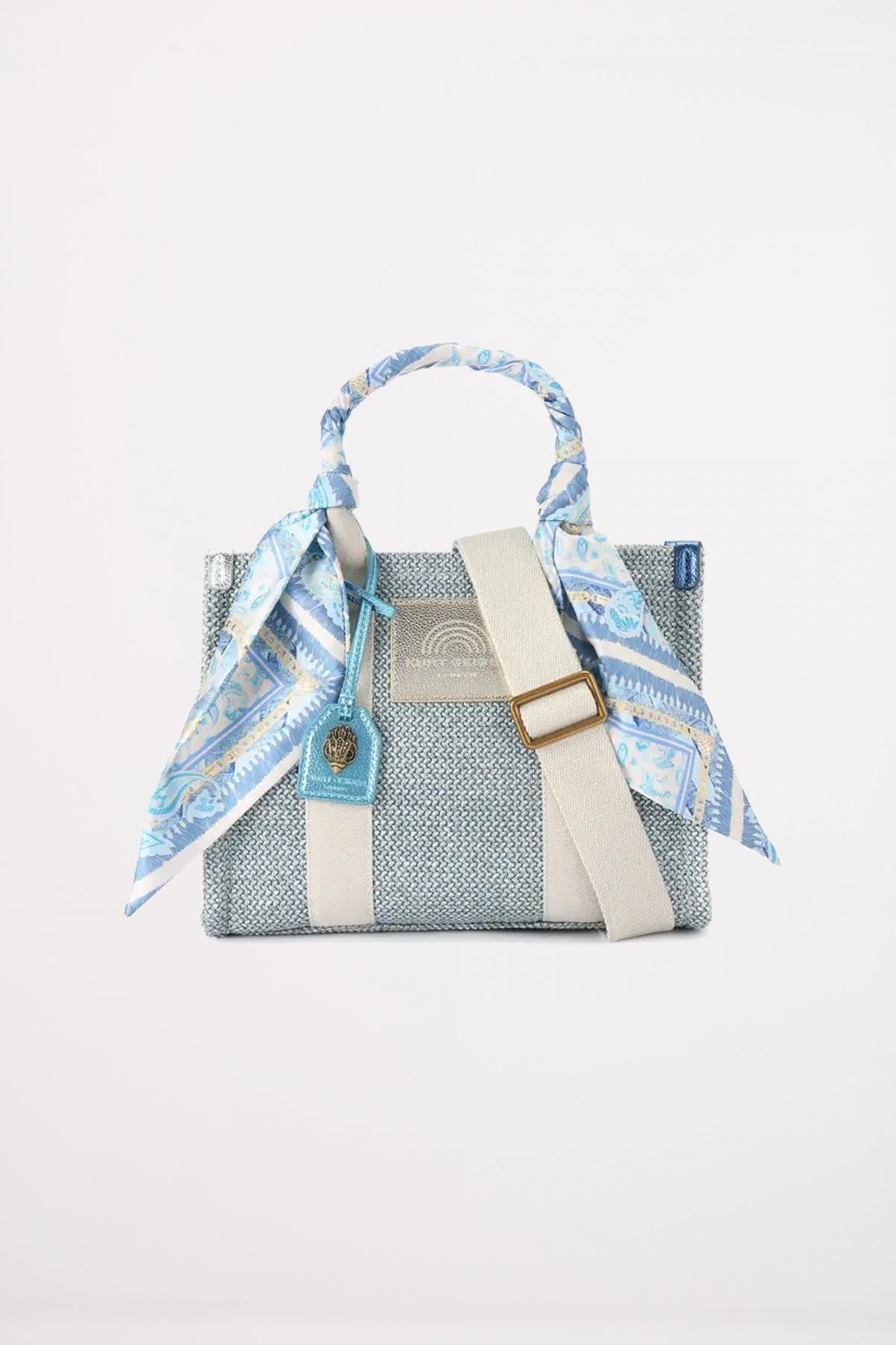 KURT GEIGER LONDON SMALL SOUTHBANK TOTE en color AZUL  (1)