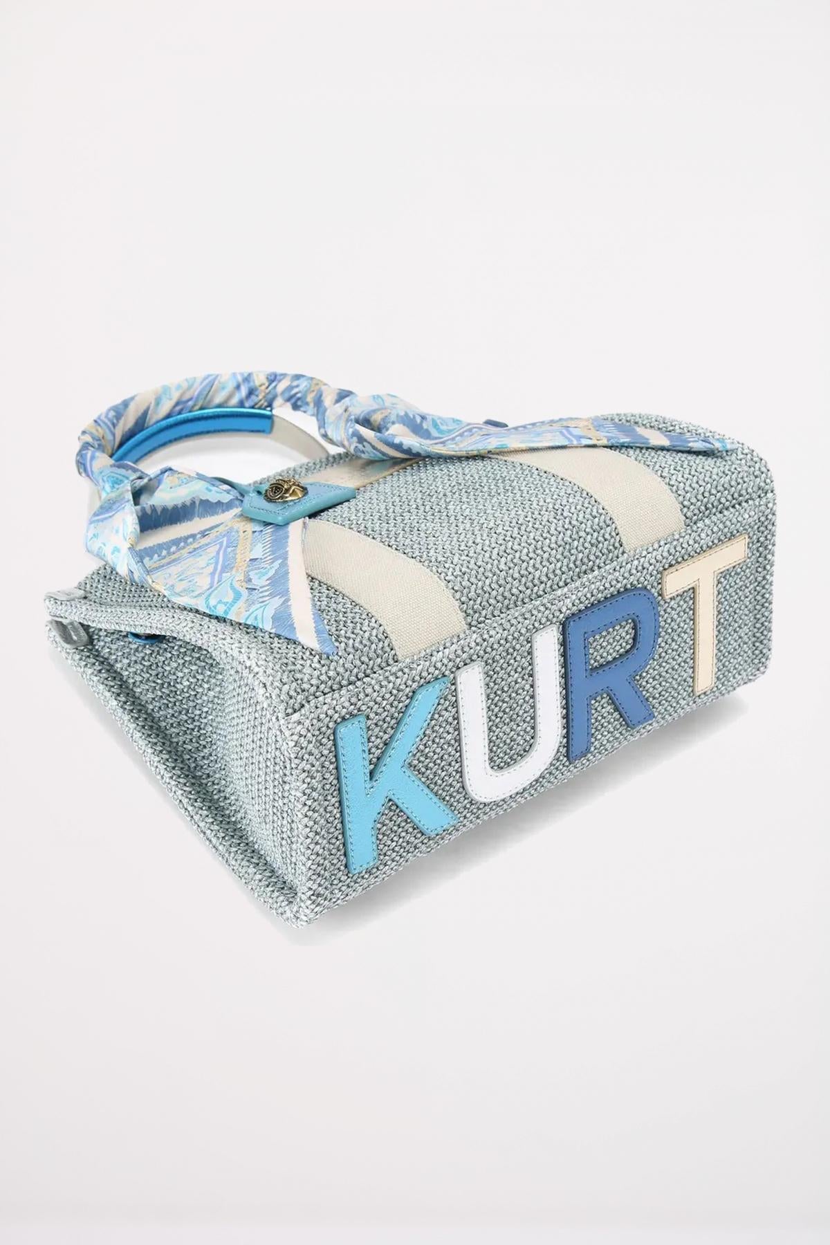 KURT GEIGER LONDON SMALL SOUTHBANK TOTE en color AZUL  (3)