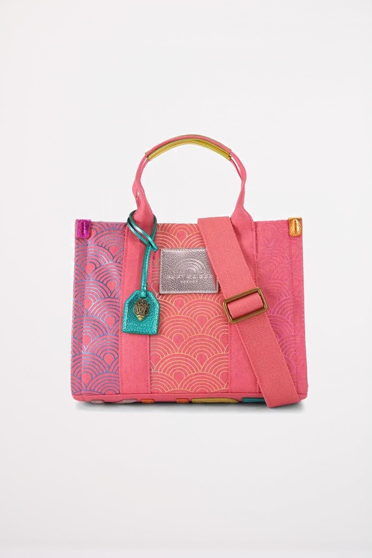 KURT GEIGER LONDON SMALL SOUTHBANK TOTE en color ROSA  (1)