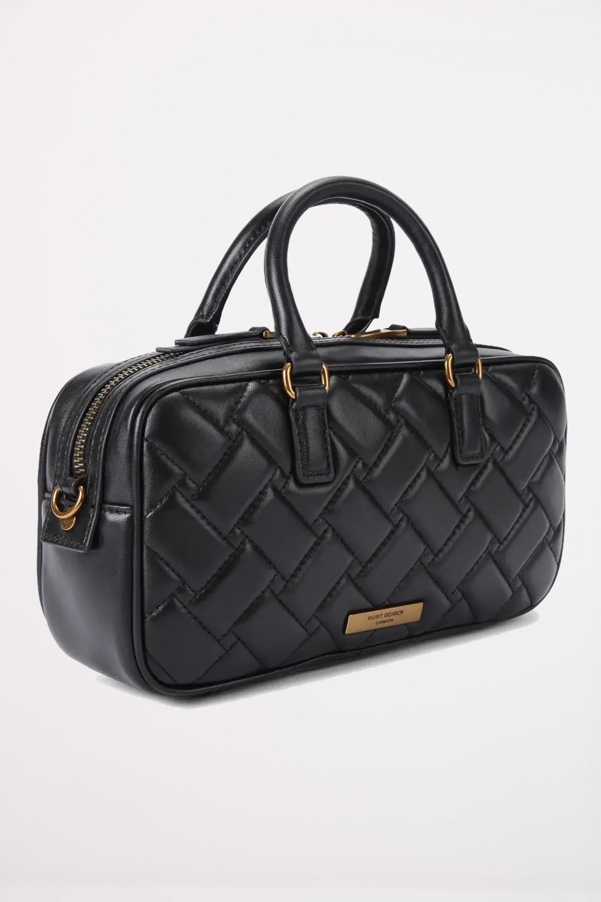 KURT GEIGER LONDON SM KENSINGTON DUFFLE BAG en color NEGRO  (3)