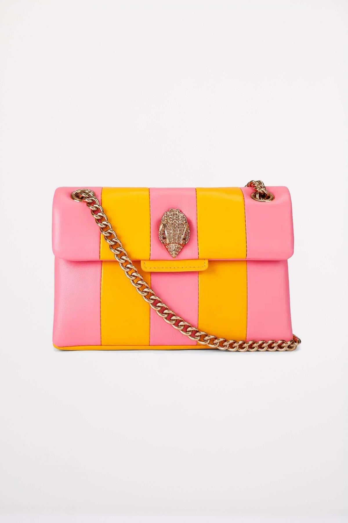 KURT GEIGER LONDON LEATHER MINI KENSINGTON en color ROSA  (1)