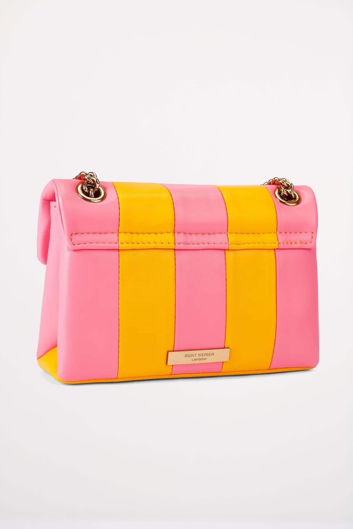 KURT GEIGER LONDON LEATHER MINI KENSINGTON en color ROSA  (3)