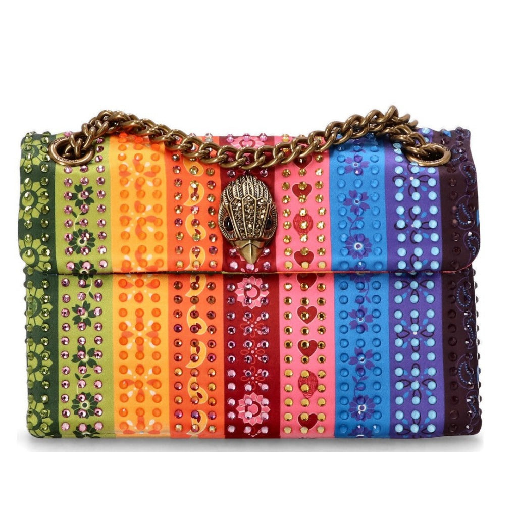 KURT GEIGER LONDON FABRIC MINI KENSINGTON en color MULTICOLOR  (4)