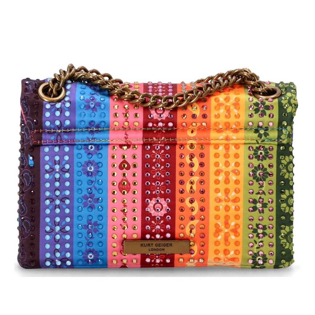 KURT GEIGER LONDON FABRIC MINI KENSINGTON en color MULTICOLOR  (6)