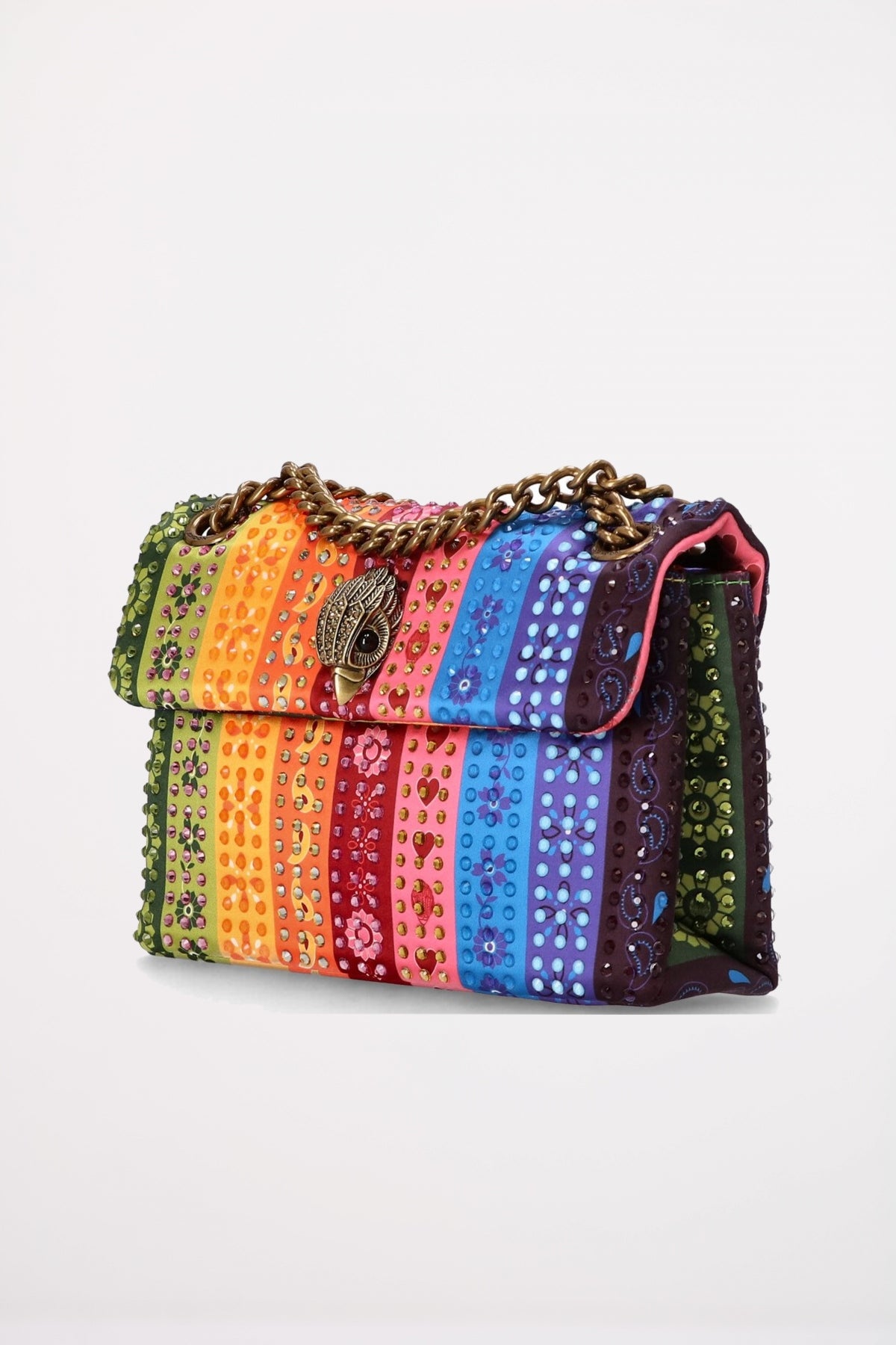KURT GEIGER LONDON FABRIC MINI KENSINGTON en color MULTICOLOR  (2)