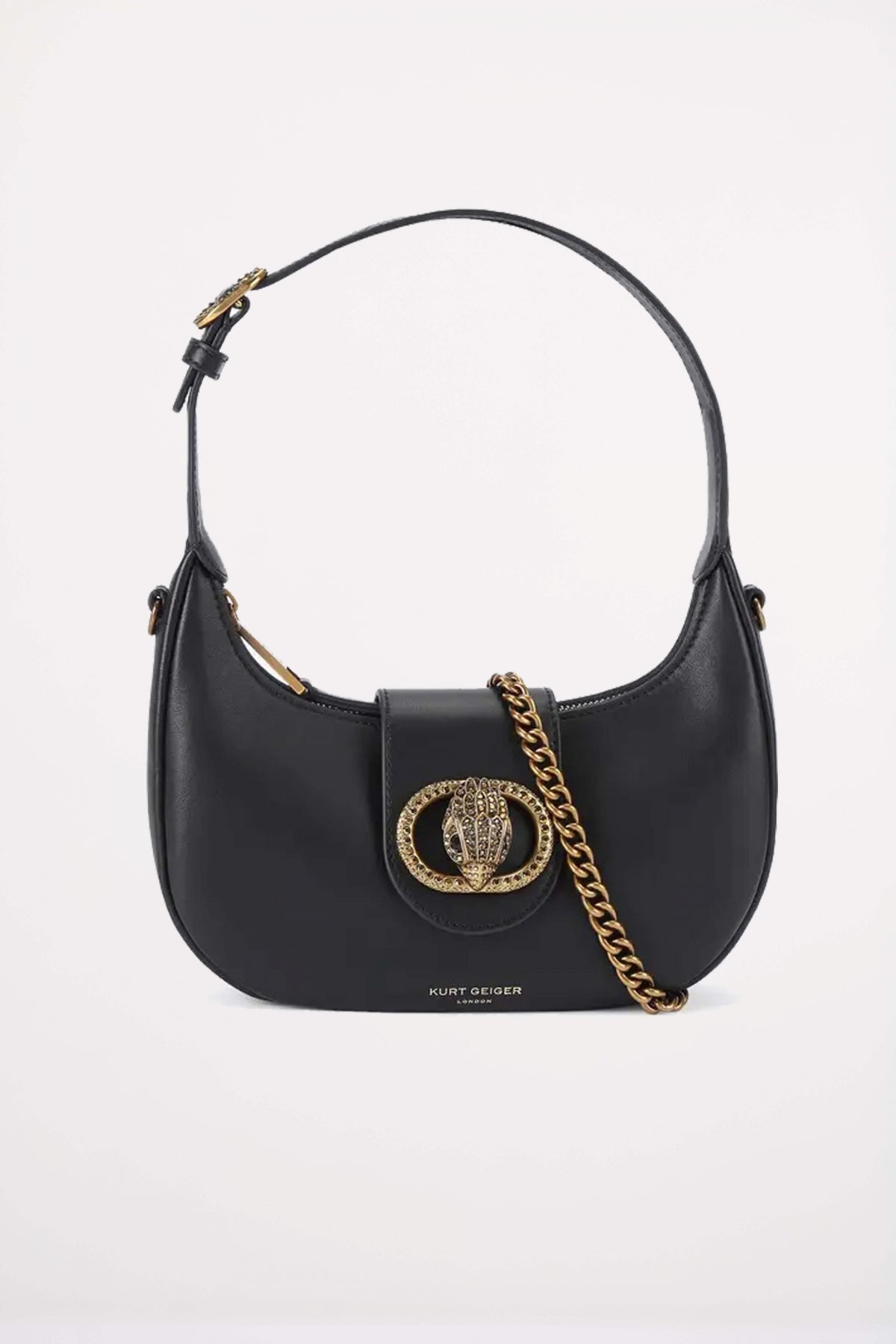 KURT GEIGER LONDON SM CHELSEA HOBO en color NEGRO  (1)