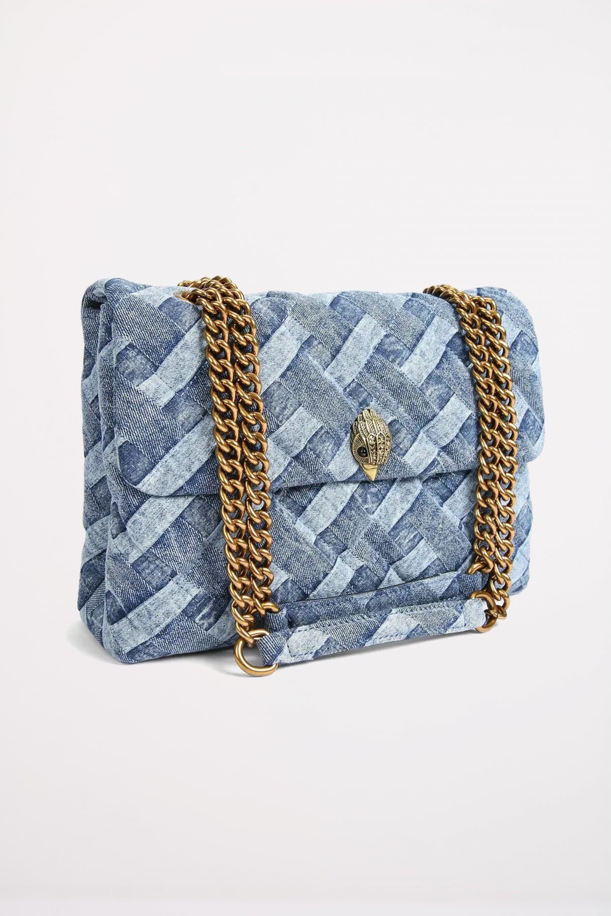 KURT GEIGER LONDON KENSINGTON SOFT CCL BAG en color AZUL  (2)