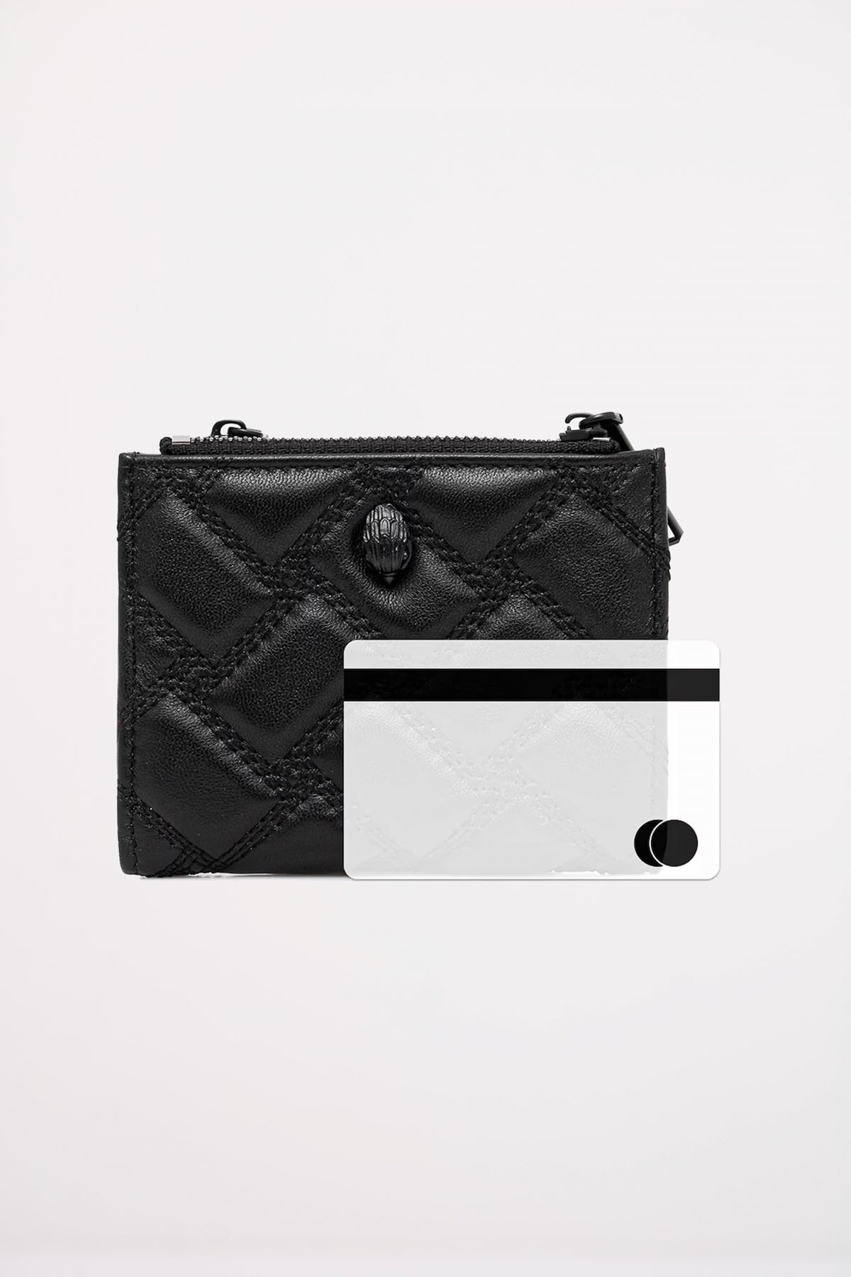 KURT GEIGER LONDON MINI PURSE KENSINGTON DR en color NEGRO  (4)