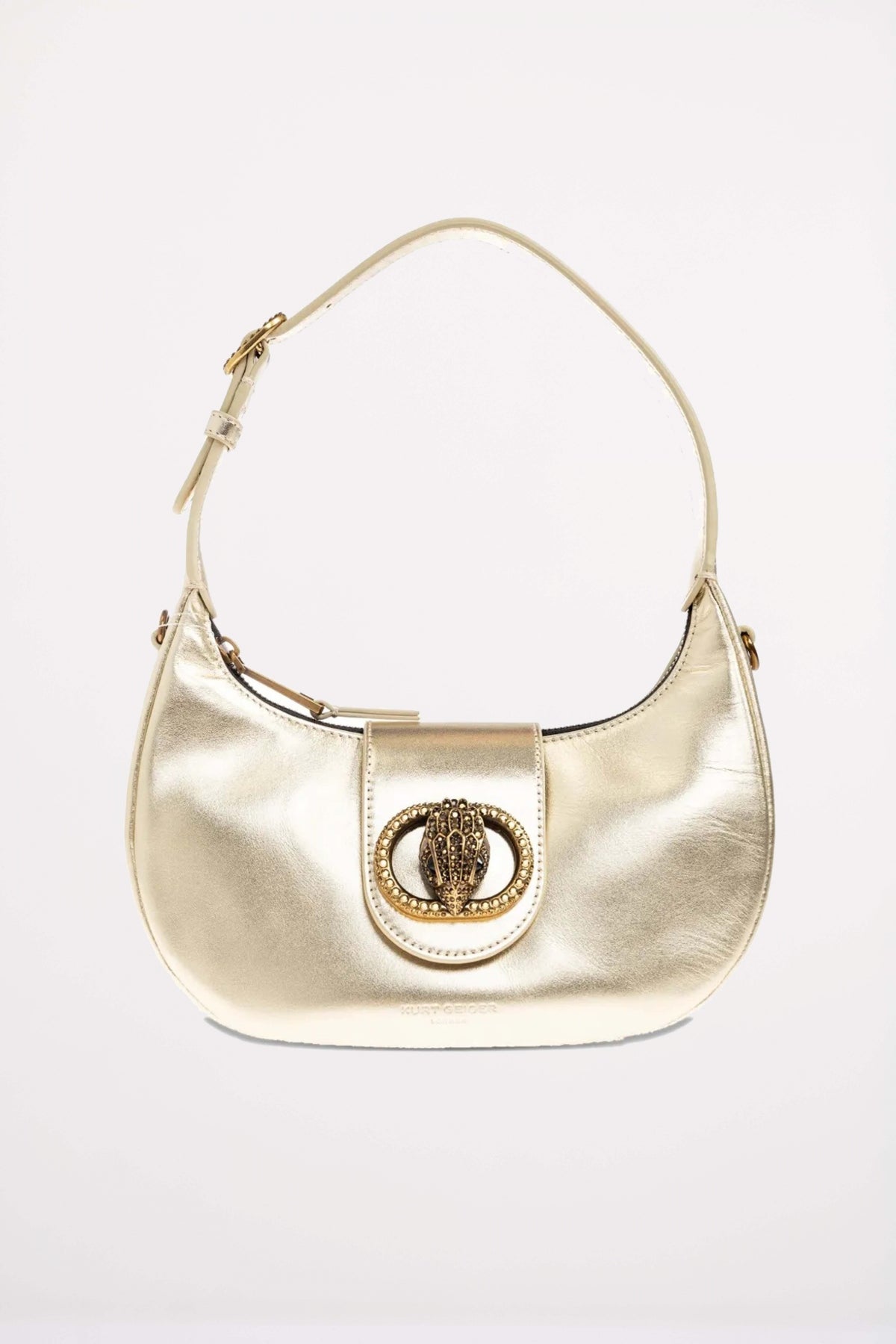 KURT GEIGER LONDON SM CHELSEA HOBO en color ORO  (1)