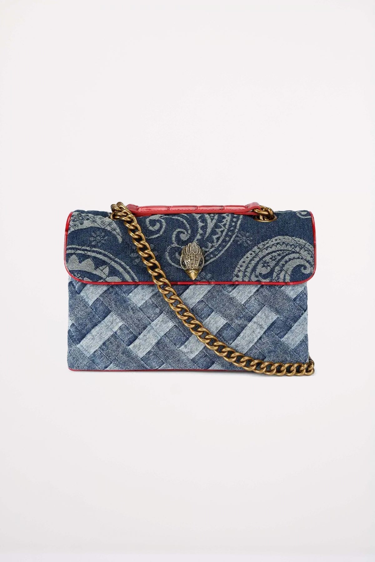 KURT GEIGER LONDON  KENSINGTON BAG  en color AZUL  (1)