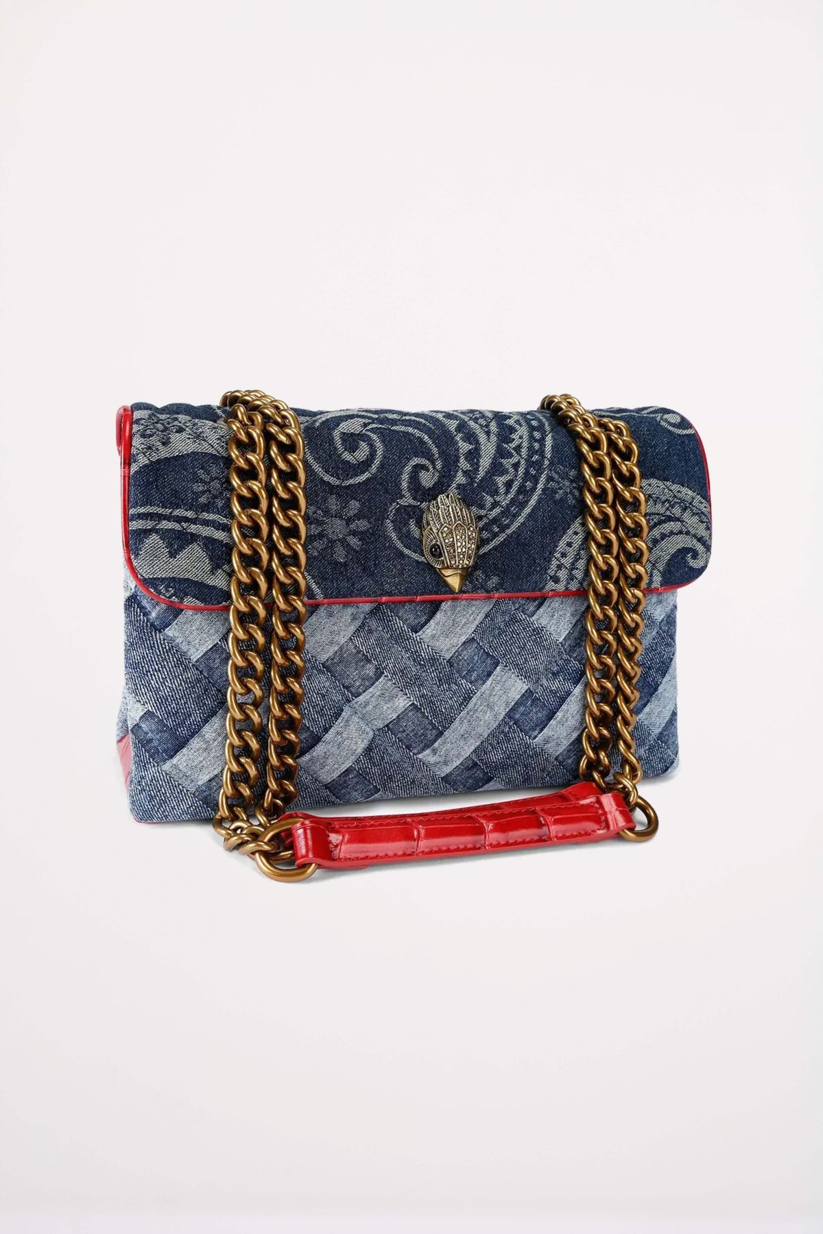 KURT GEIGER LONDON  KENSINGTON BAG  en color AZUL  (2)