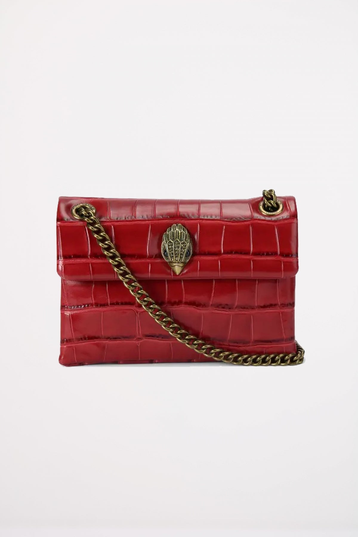 KURT GEIGER LONDON LEATHER MINI KENSINGTON en color ROJO  (1)