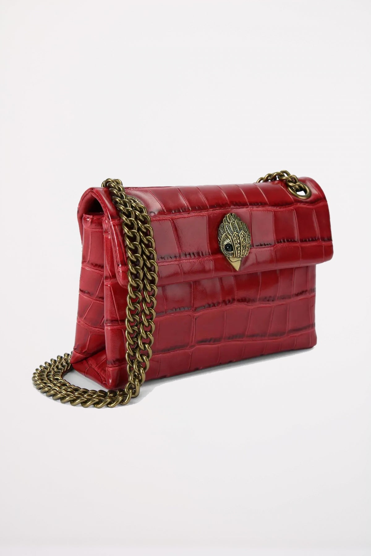 KURT GEIGER LONDON LEATHER MINI KENSINGTON en color ROJO  (2)