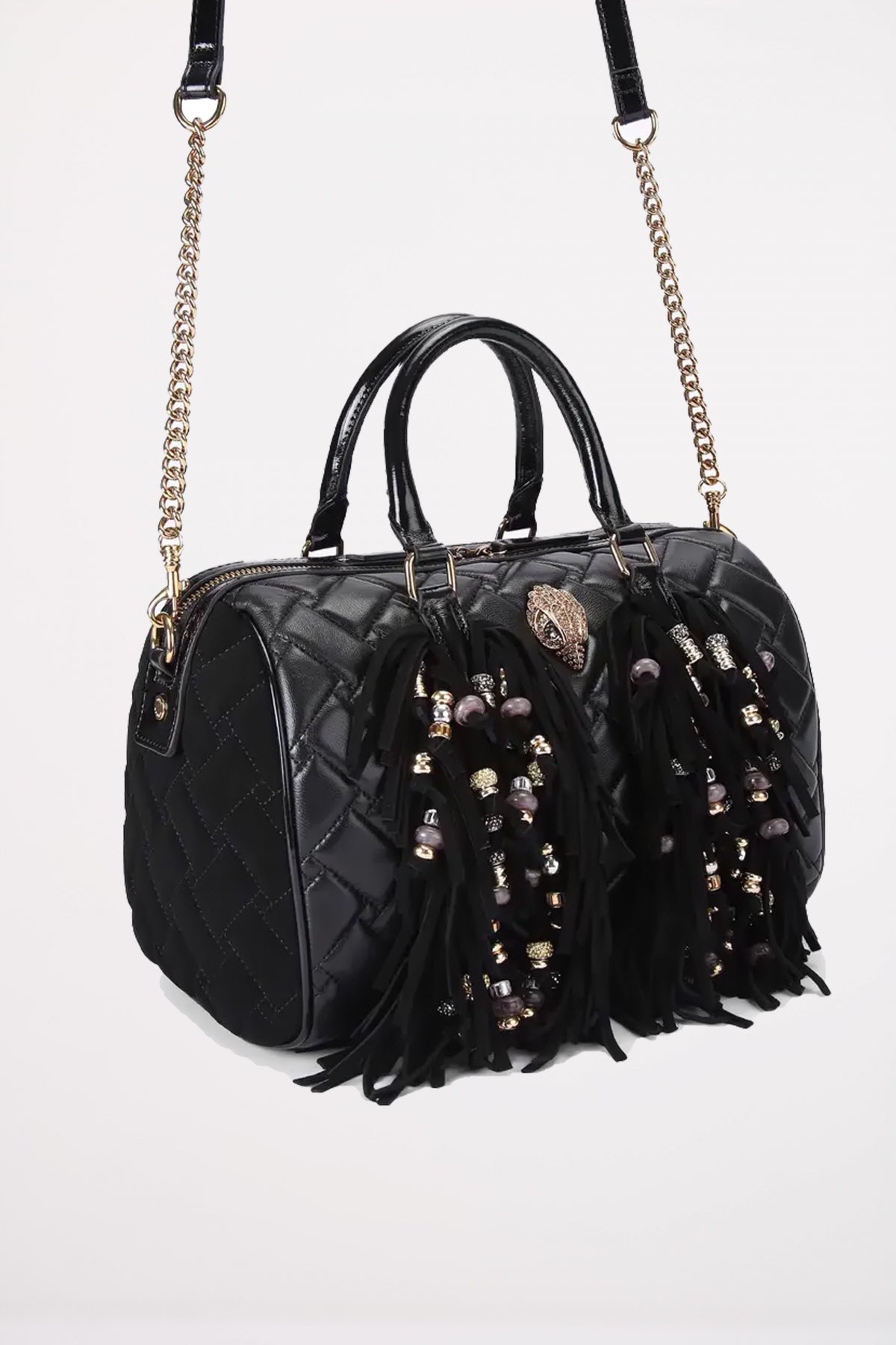 KURT GEIGER LONDON KENSINGTON BOSTON FRING en color NEGRO  (3)