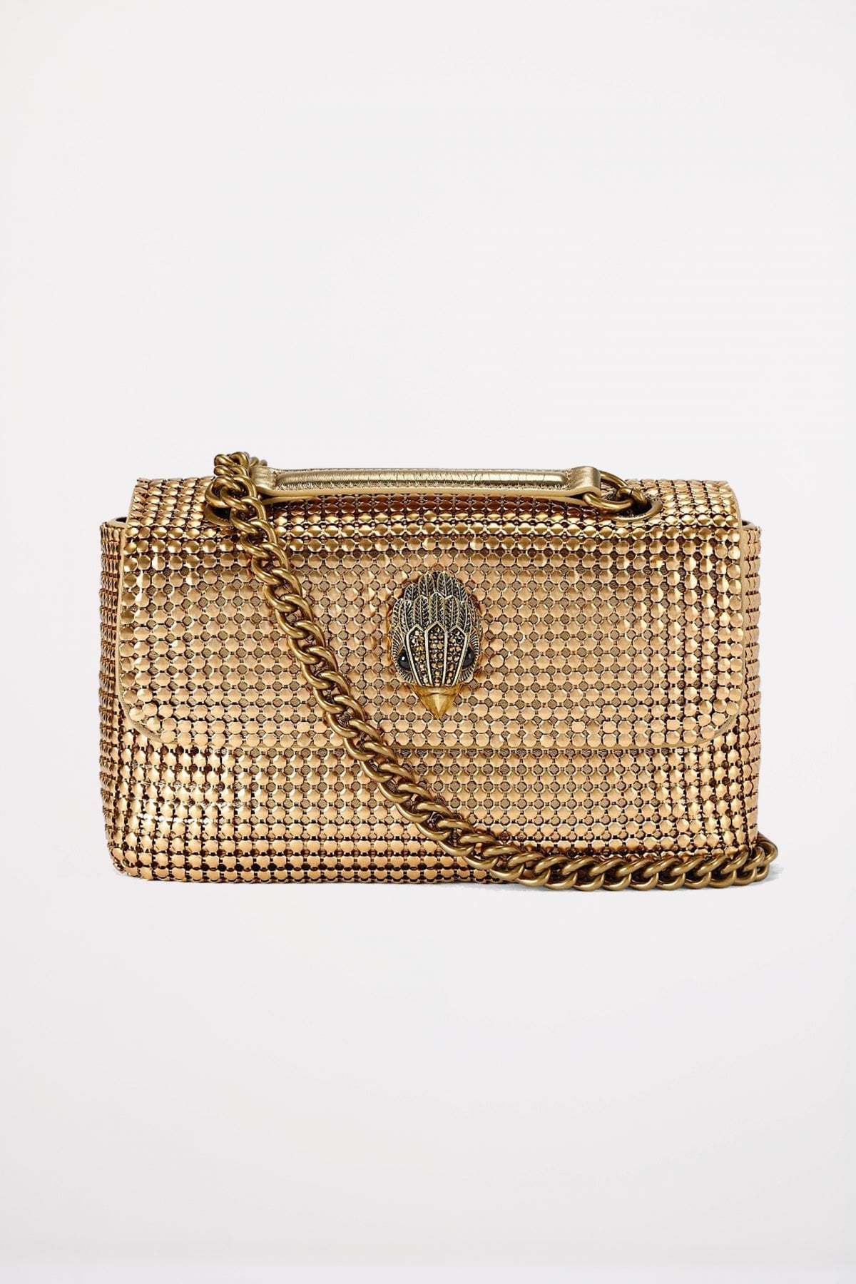 KURT GEIGER LONDON KENSINGTON CHAINMAIL en color ORO  (1)