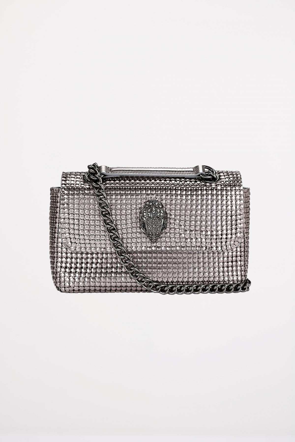 KURT GEIGER LONDON KENSINGTON CHAINMAIL en color PLATA  (1)