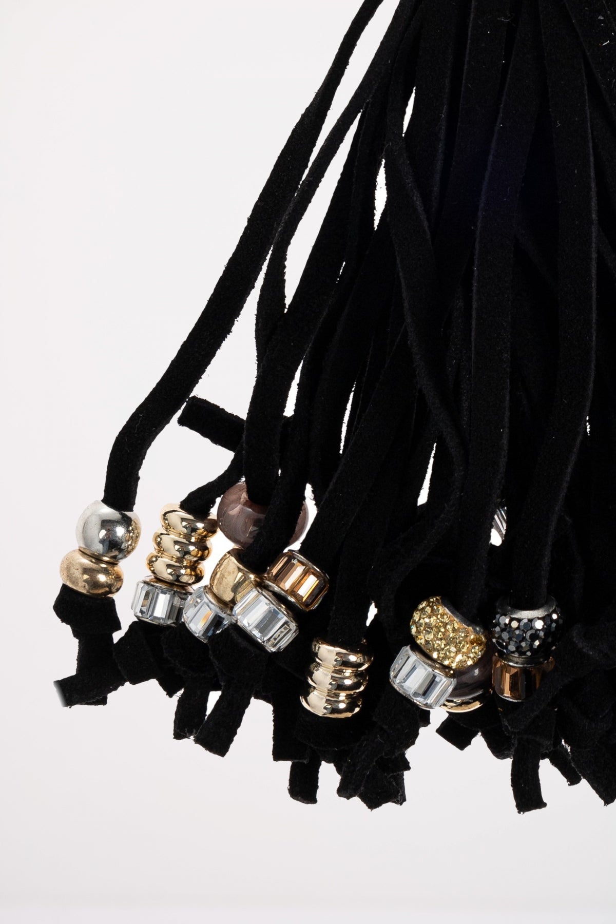 KURT GEIGER LONDON TASSEL BEADS CHARM en color NEGRO  (3)