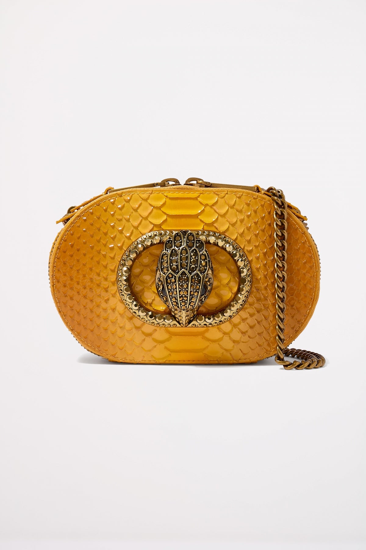KURT GEIGER LONDON SM CHELSEA CAMERA BAG en color MARRON CLARO  (1)