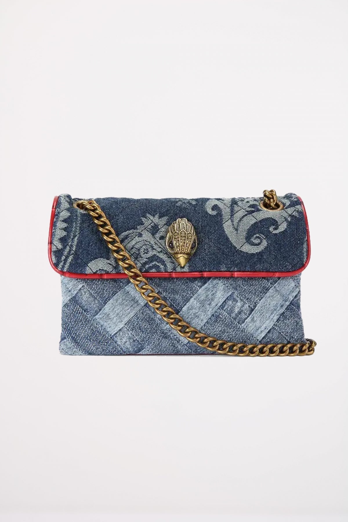 KURT GEIGER LONDON MINI KENSINGTON SOFT BAG en color AZUL  (1)
