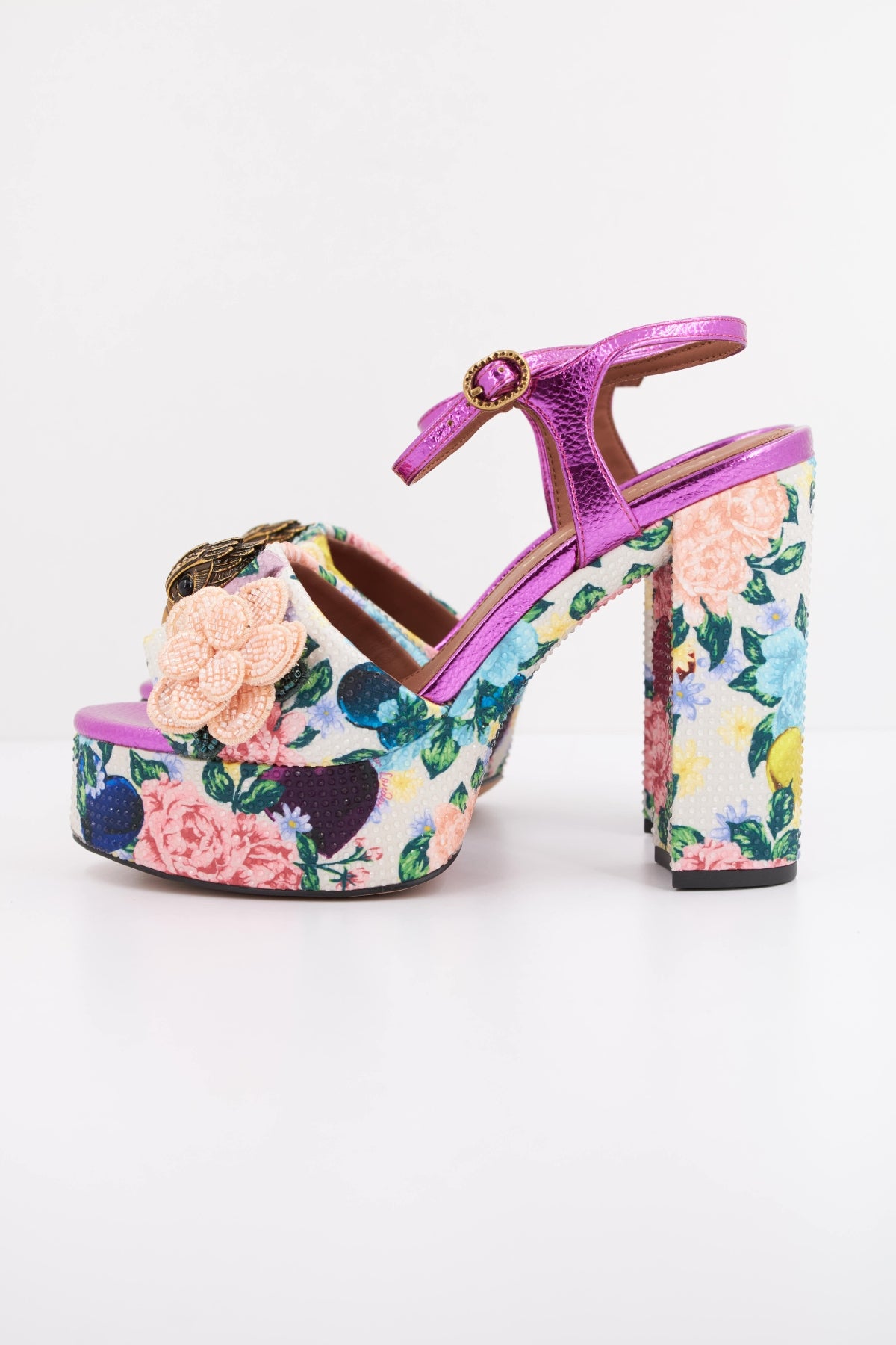 KURT GEIGER LONDON KENSINGTON PLATFORM SDL en color FLORAL  (1)